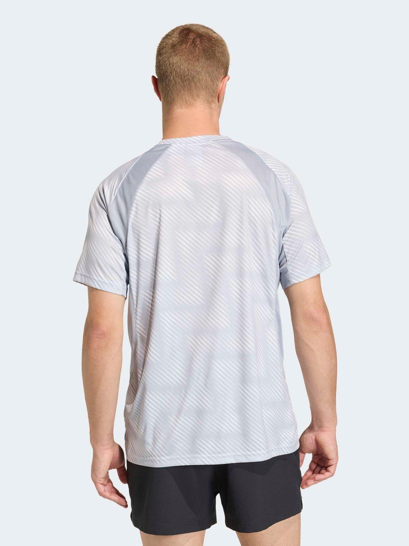 Image 2 of 5 of adidas Mens Training Tech Tee - Silver