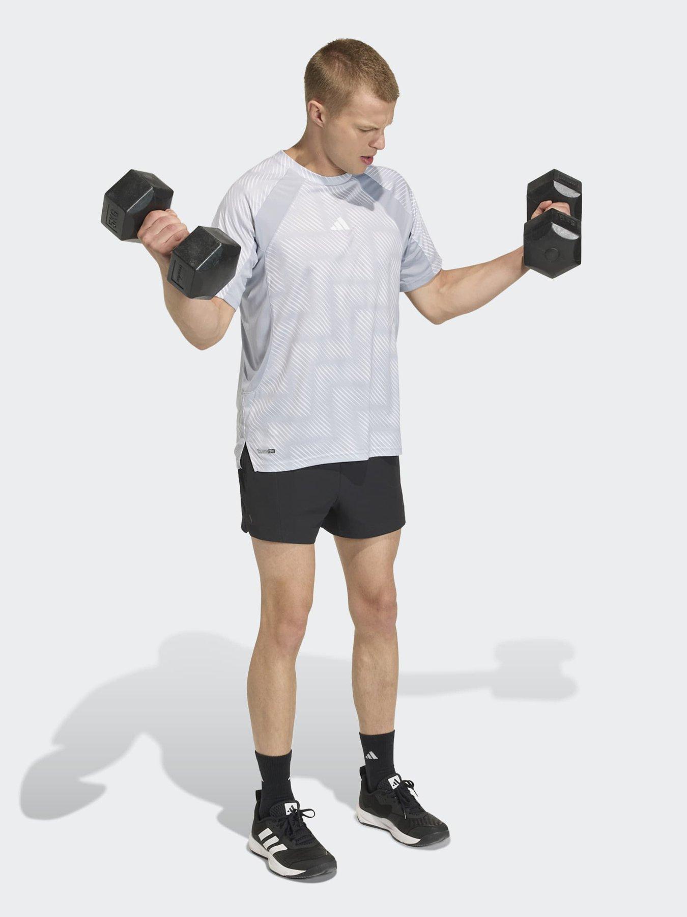 Image 3 of 5 of adidas Mens Training Tech Tee - Silver