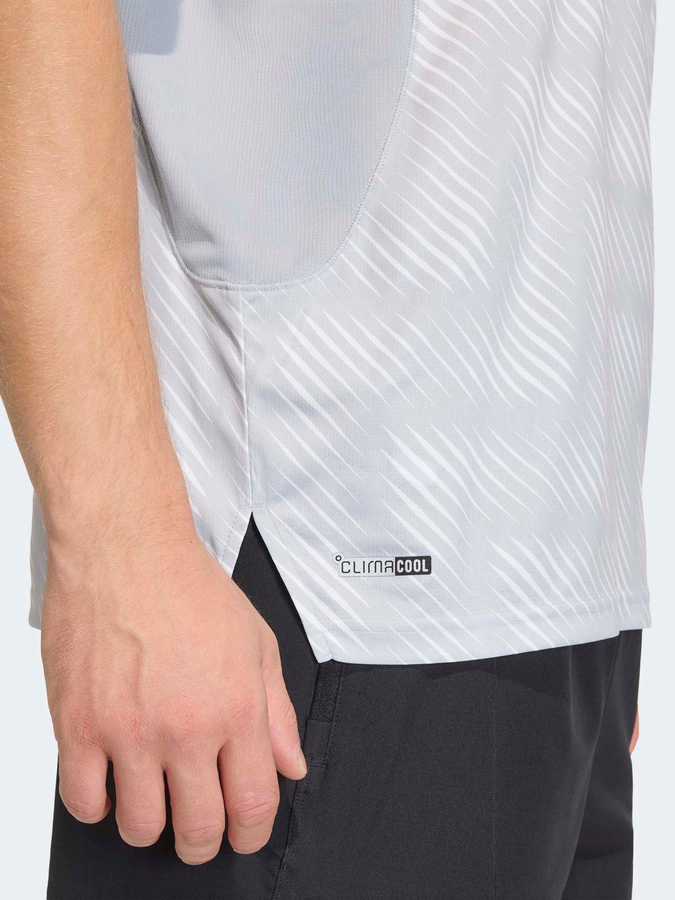 Image 5 of 5 of adidas Mens Training Tech Tee - Silver