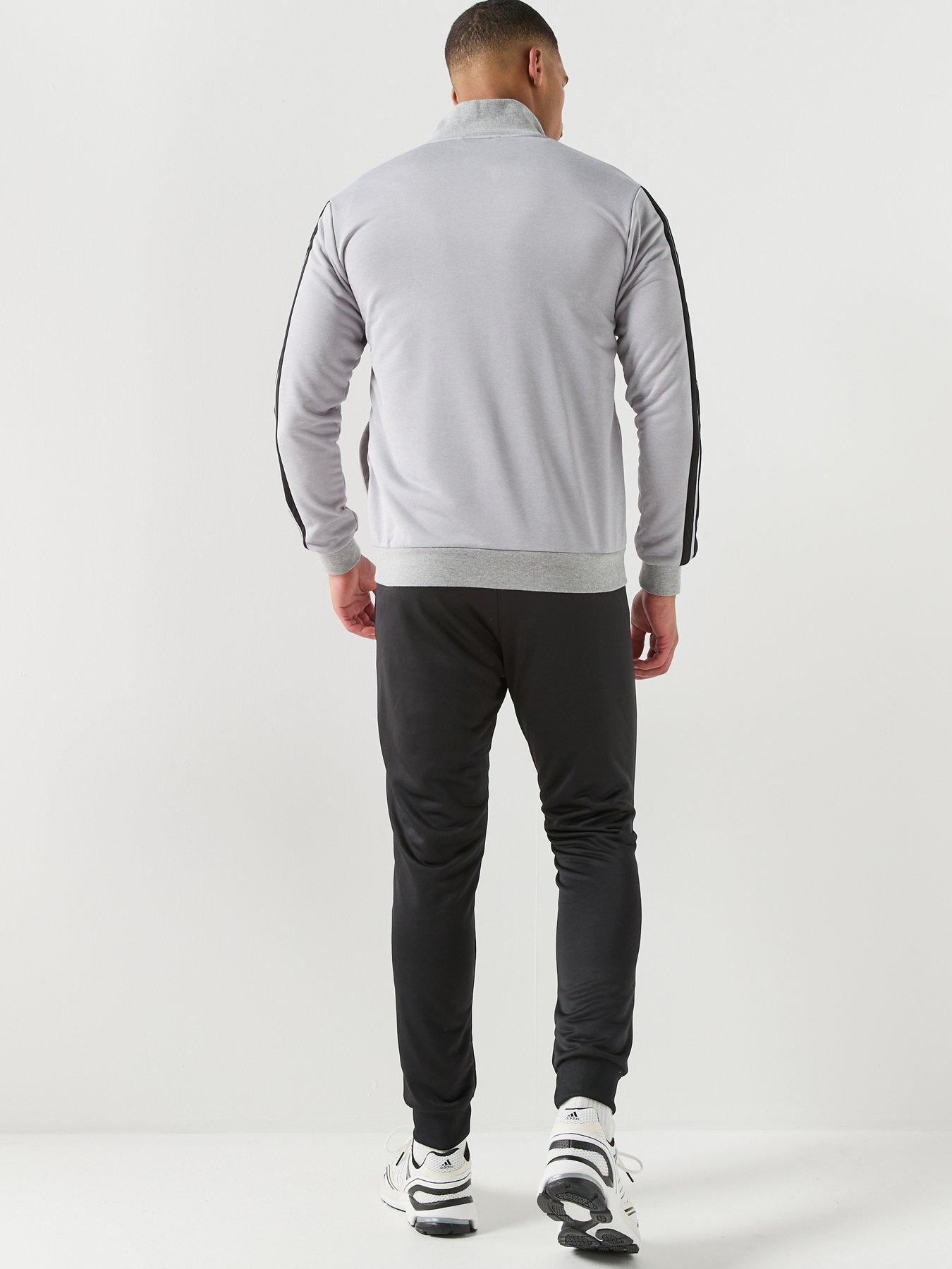 Image 2 of 6 of adidas Sportswear Men's 3 Stripes Tracksuits - Grey