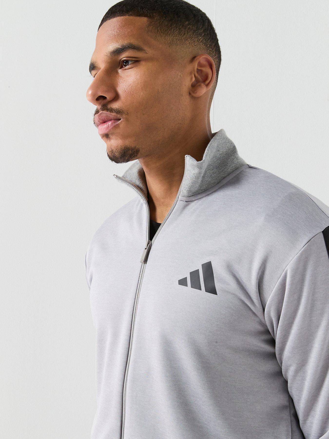 Image 5 of 6 of adidas Sportswear Men's 3 Stripes Tracksuits - Grey