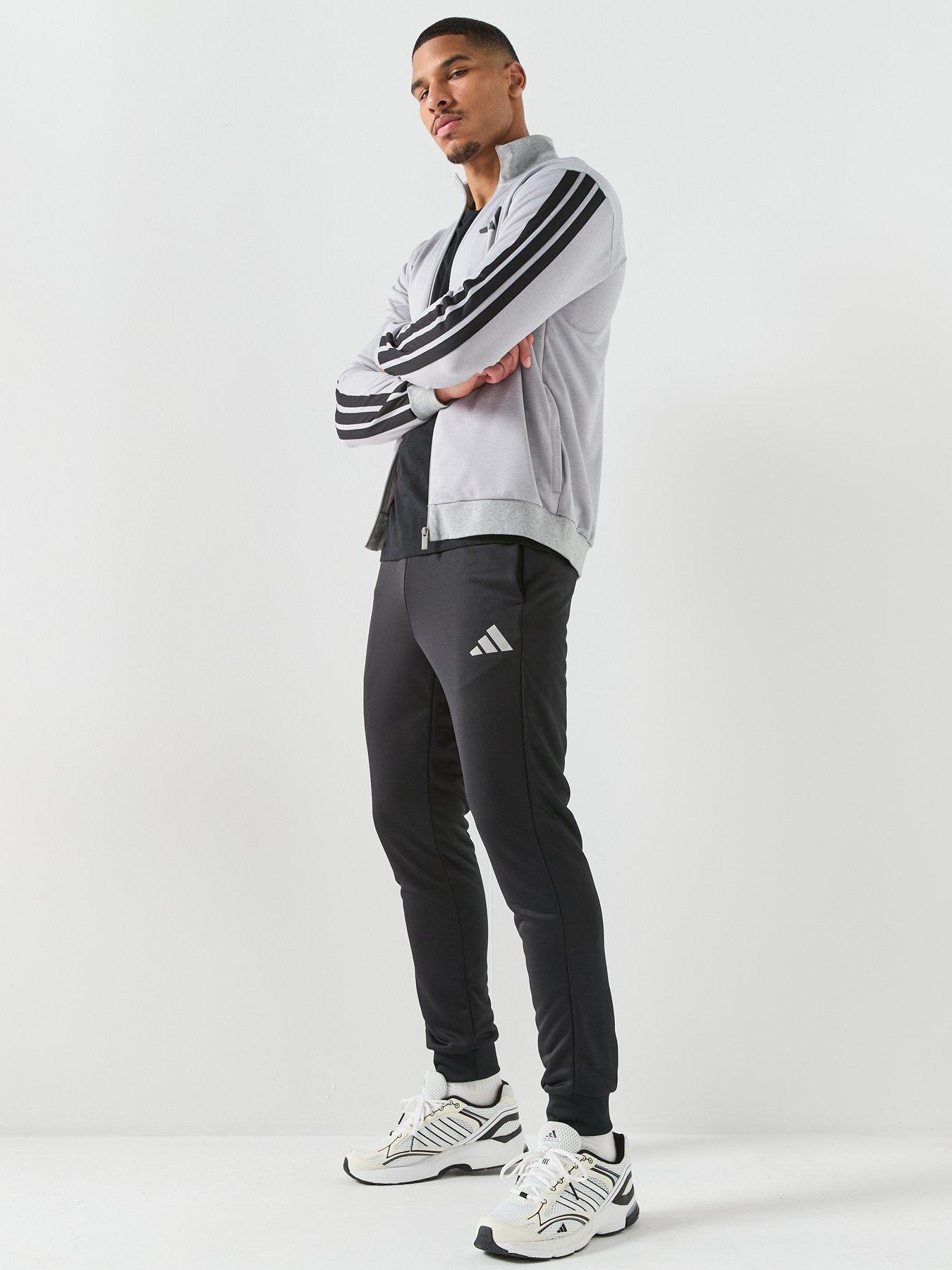 Image 6 of 6 of adidas Sportswear Men's 3 Stripes Tracksuits - Grey