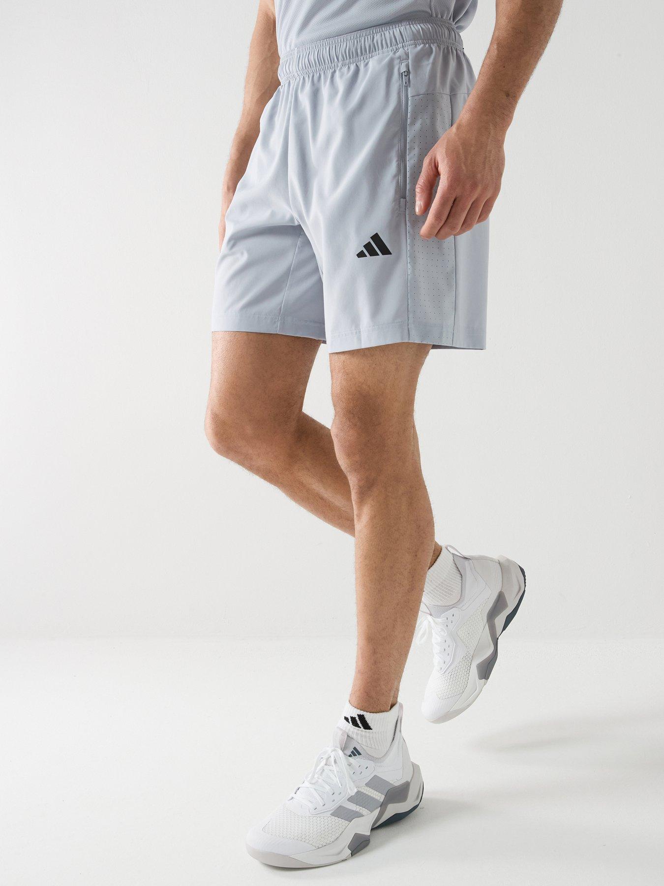 adidas-mens-training-workout-essentials-woven-shorts-grey