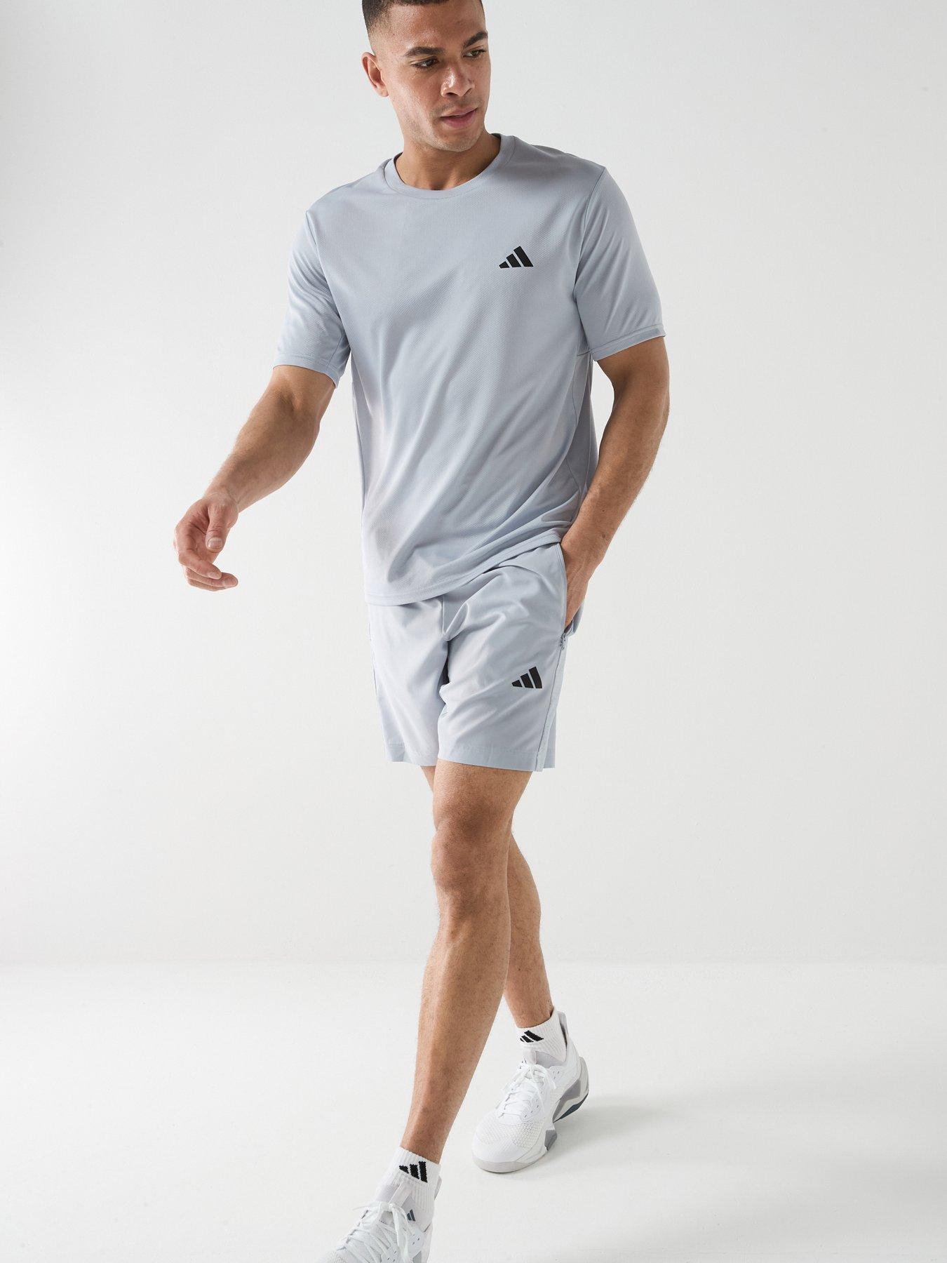 Image 6 of 6 of adidas Mens Training Workout Essentials Woven Shorts - Grey