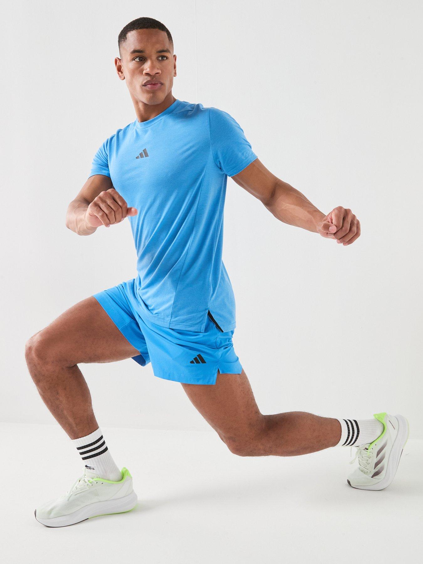 Image 5 of 6 of adidas Mens Training Power Shorts - Blue