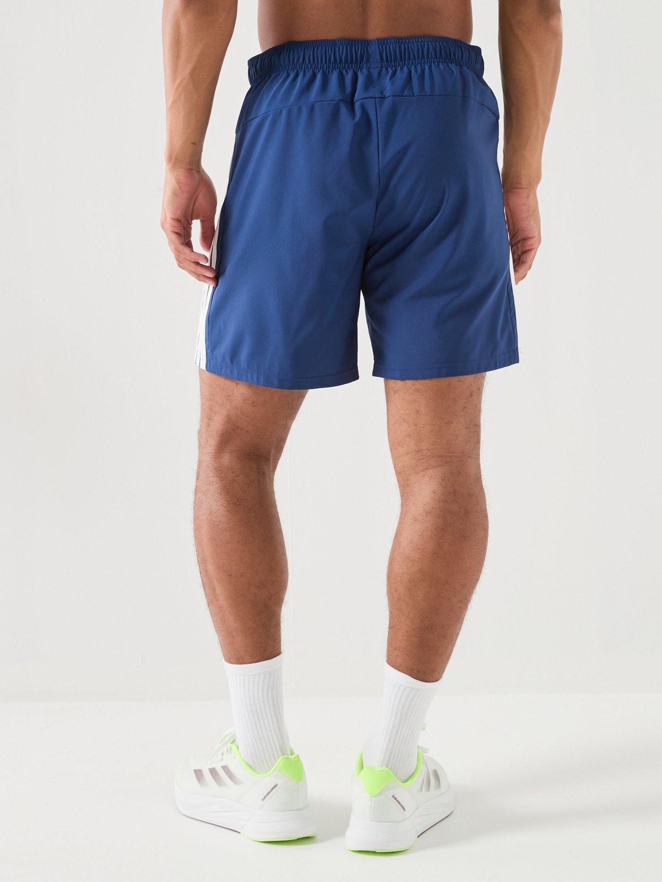 adidas-mens-training-workout-essentials-shorts-bluestillFront