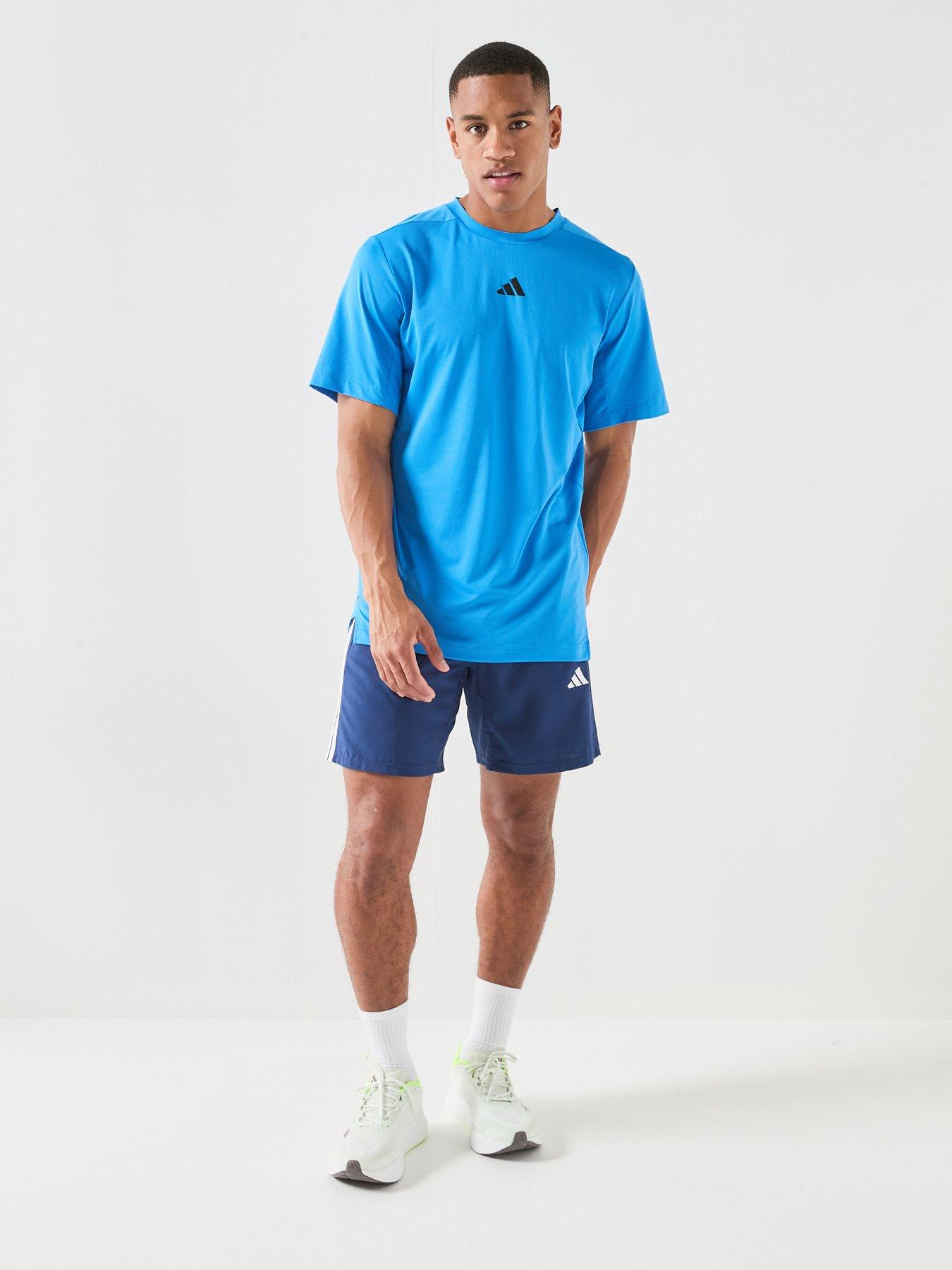 adidas-mens-training-workout-essentials-shorts-blueback