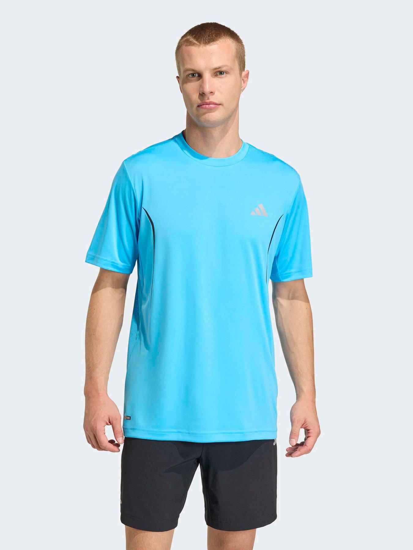Image 1 of 6 of adidas Mens Training Tech T-Shirt - Blue