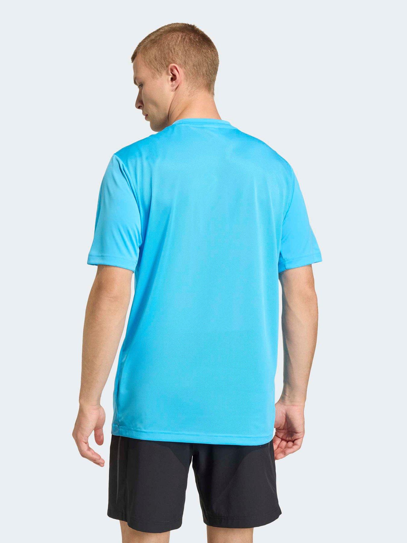 Image 2 of 6 of adidas Mens Training Tech T-Shirt - Blue