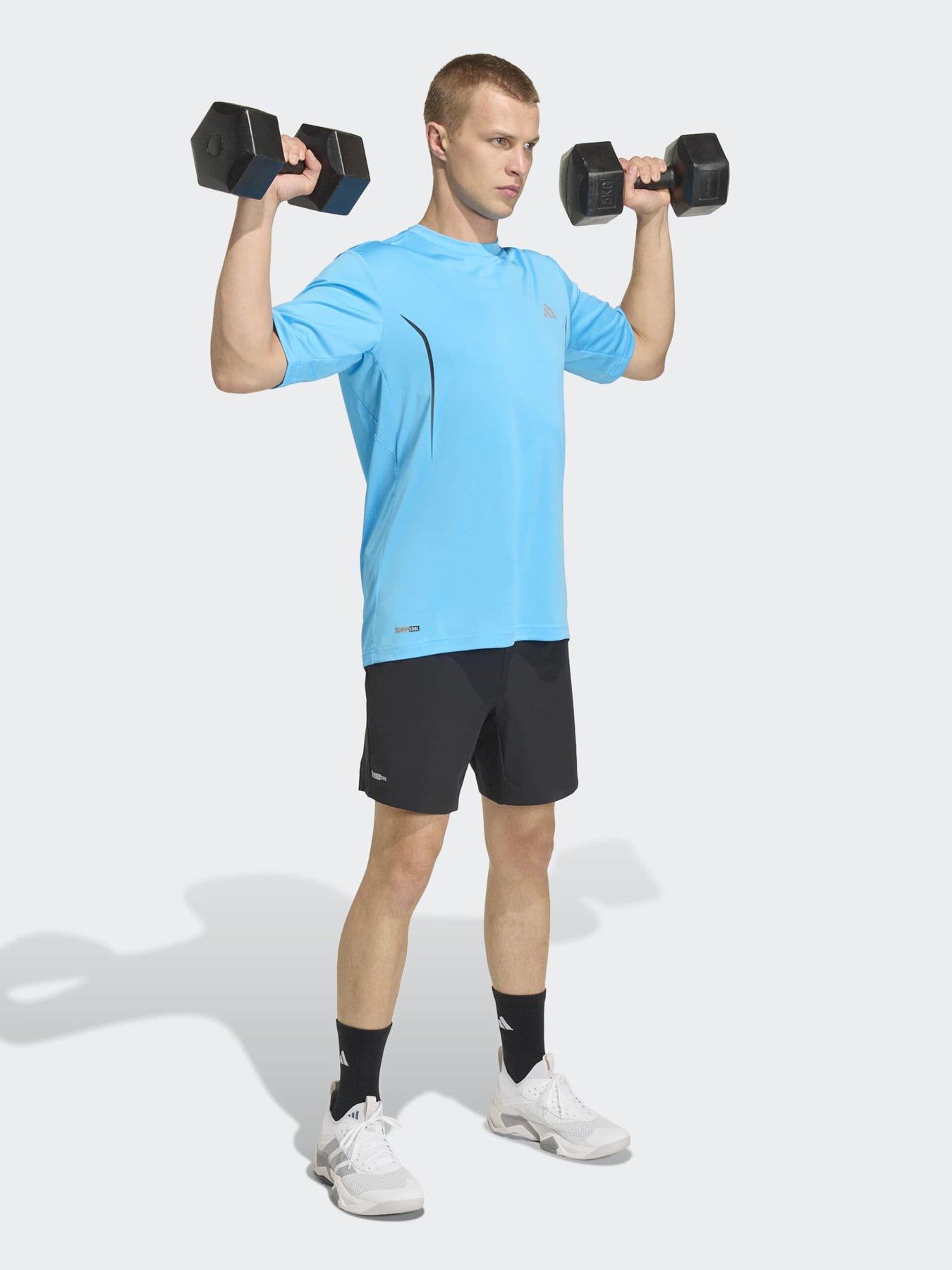 Image 3 of 6 of adidas Mens Training Tech T-Shirt - Blue