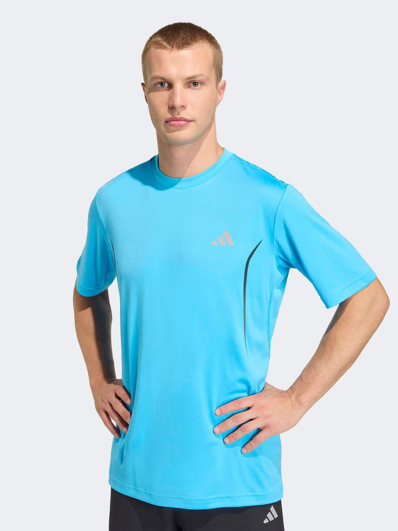 Image 4 of 6 of adidas Mens Training Tech T-Shirt - Blue