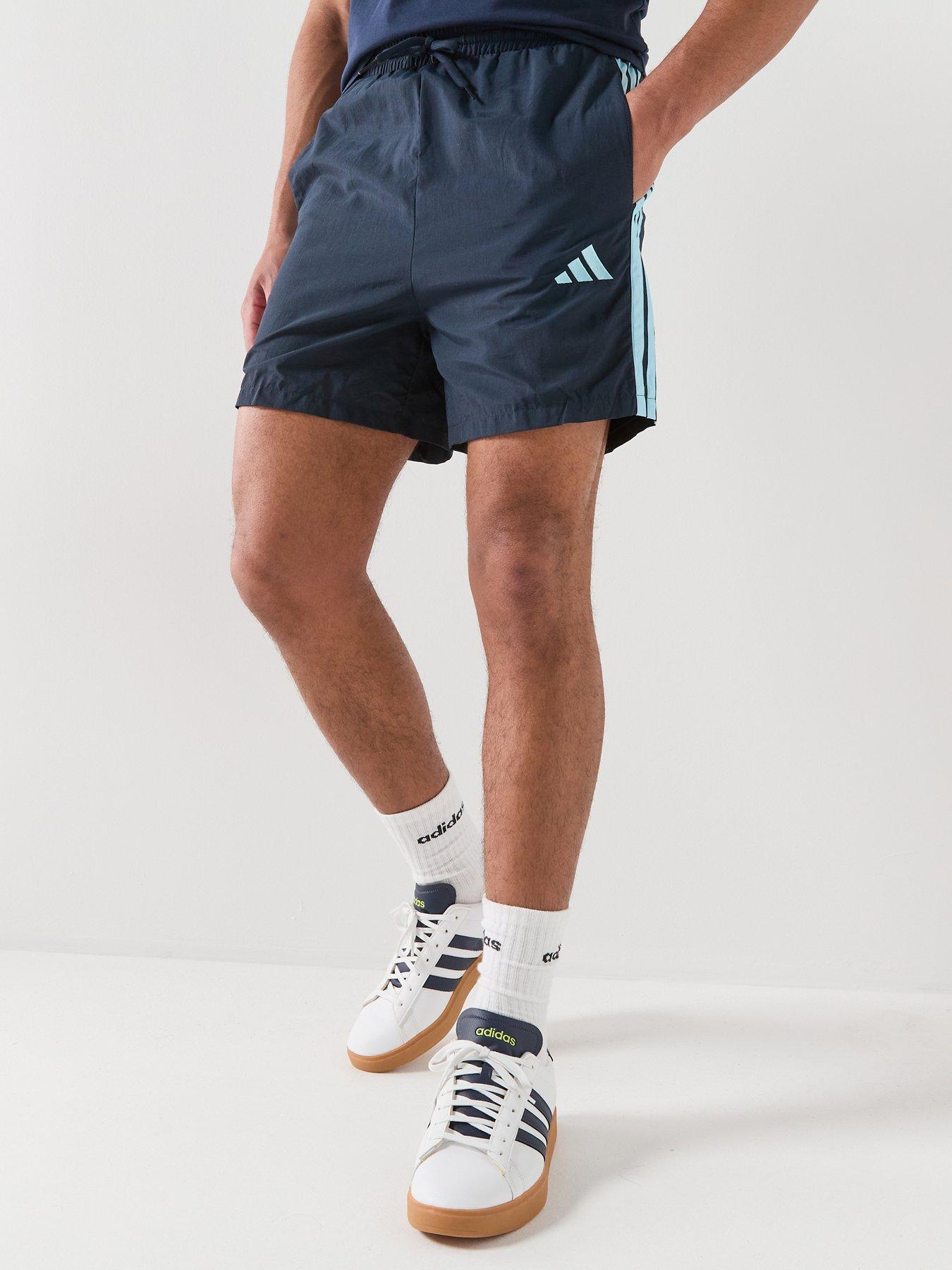Image 1 of 5 of adidas Sportswear Men's Essentials Three Stripes Chelsea Woven Short - Blue