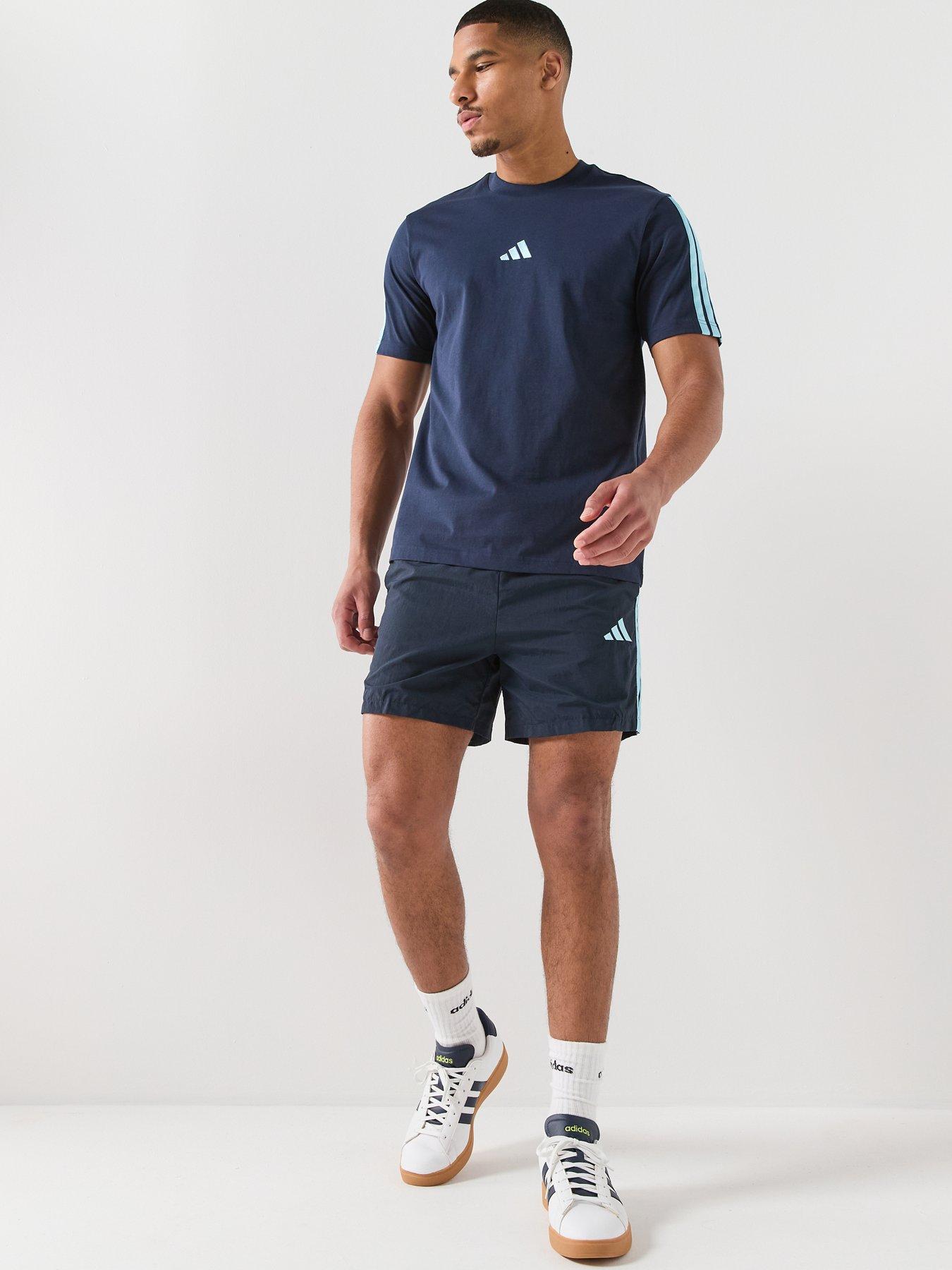 Image 3 of 5 of adidas Sportswear Men's Essentials Three Stripes Chelsea Woven Short - Blue