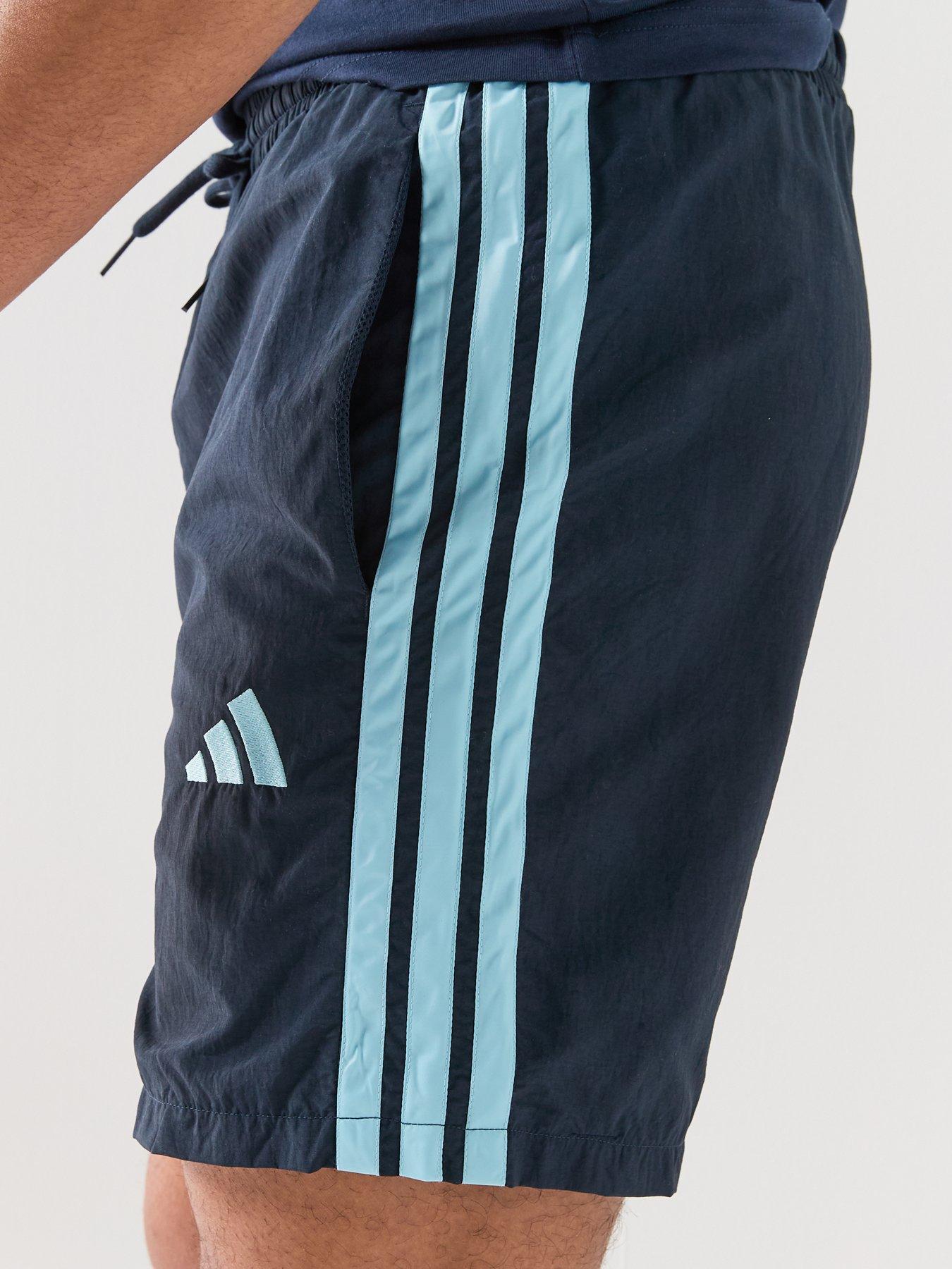 Image 4 of 5 of adidas Sportswear Men's Essentials Three Stripes Chelsea Woven Short - Blue