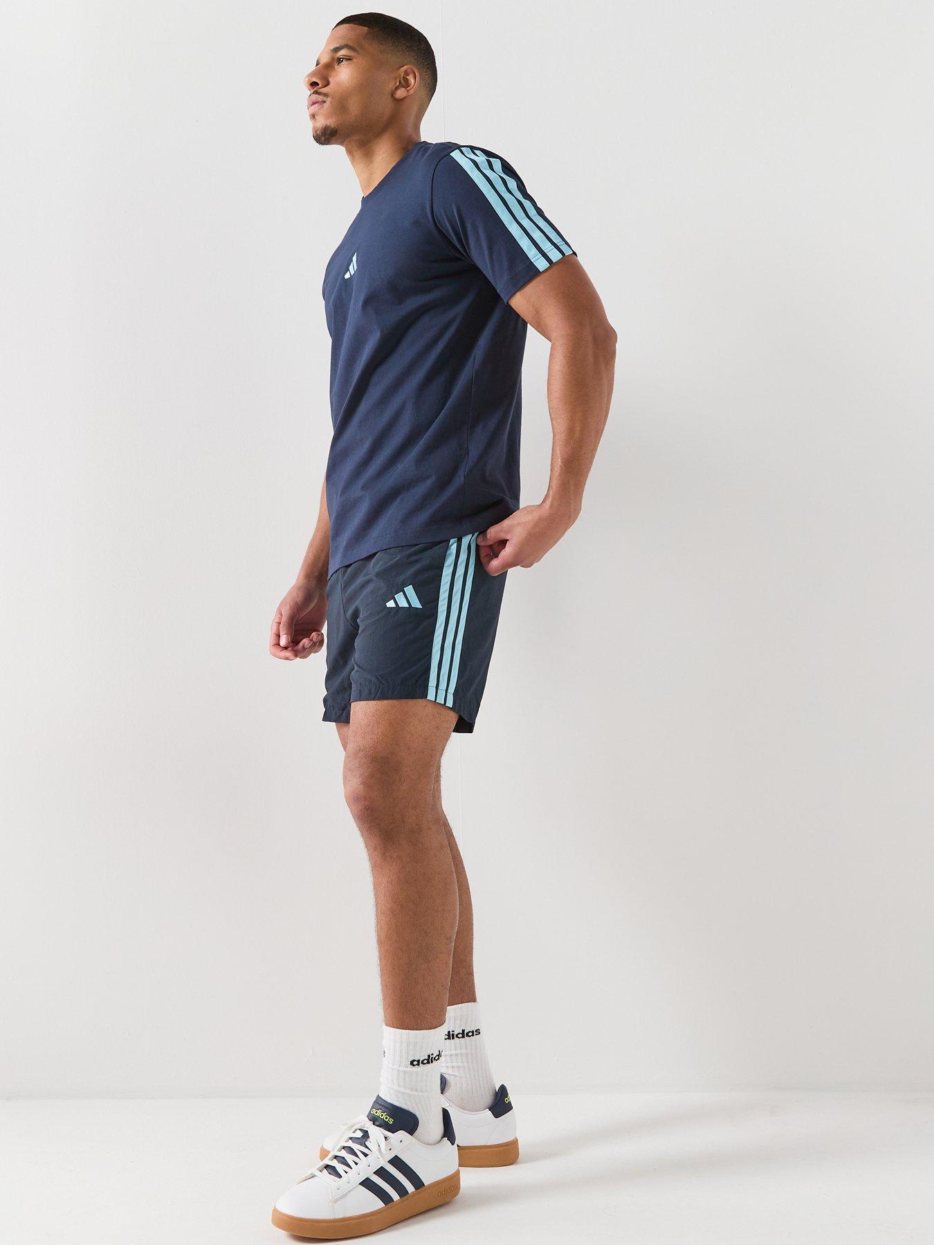 Image 5 of 5 of adidas Sportswear Men's Essentials Three Stripes Chelsea Woven Short - Blue