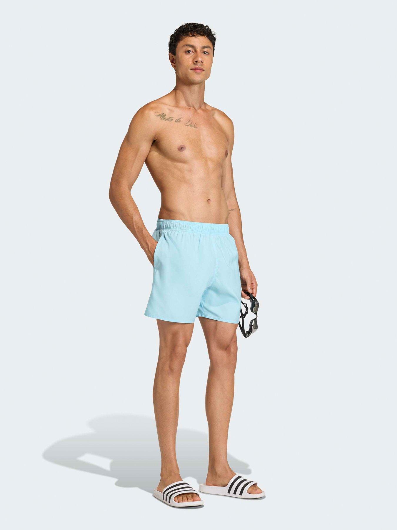 Image 3 of 5 of adidas Mens Swim Essentials 5 Inch Short - Blue