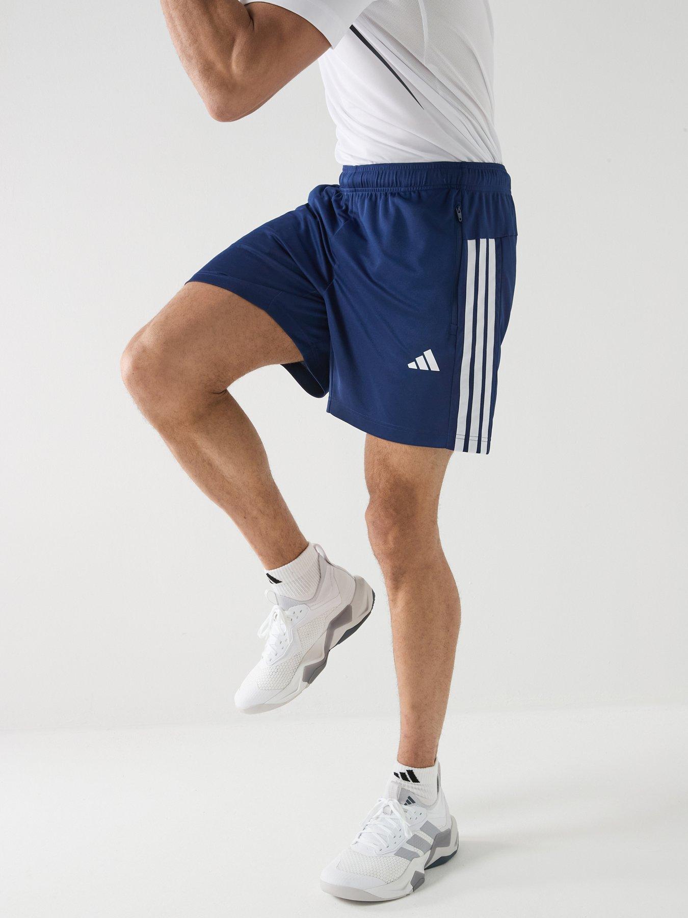 adidas Mens Training Workout Essentials Shorts - Blue