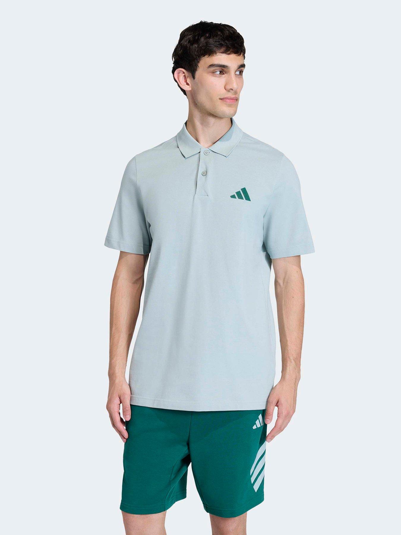 adidas Sportswear Men's Men Small Logo Pique Polo Shirt - Wonder Sage