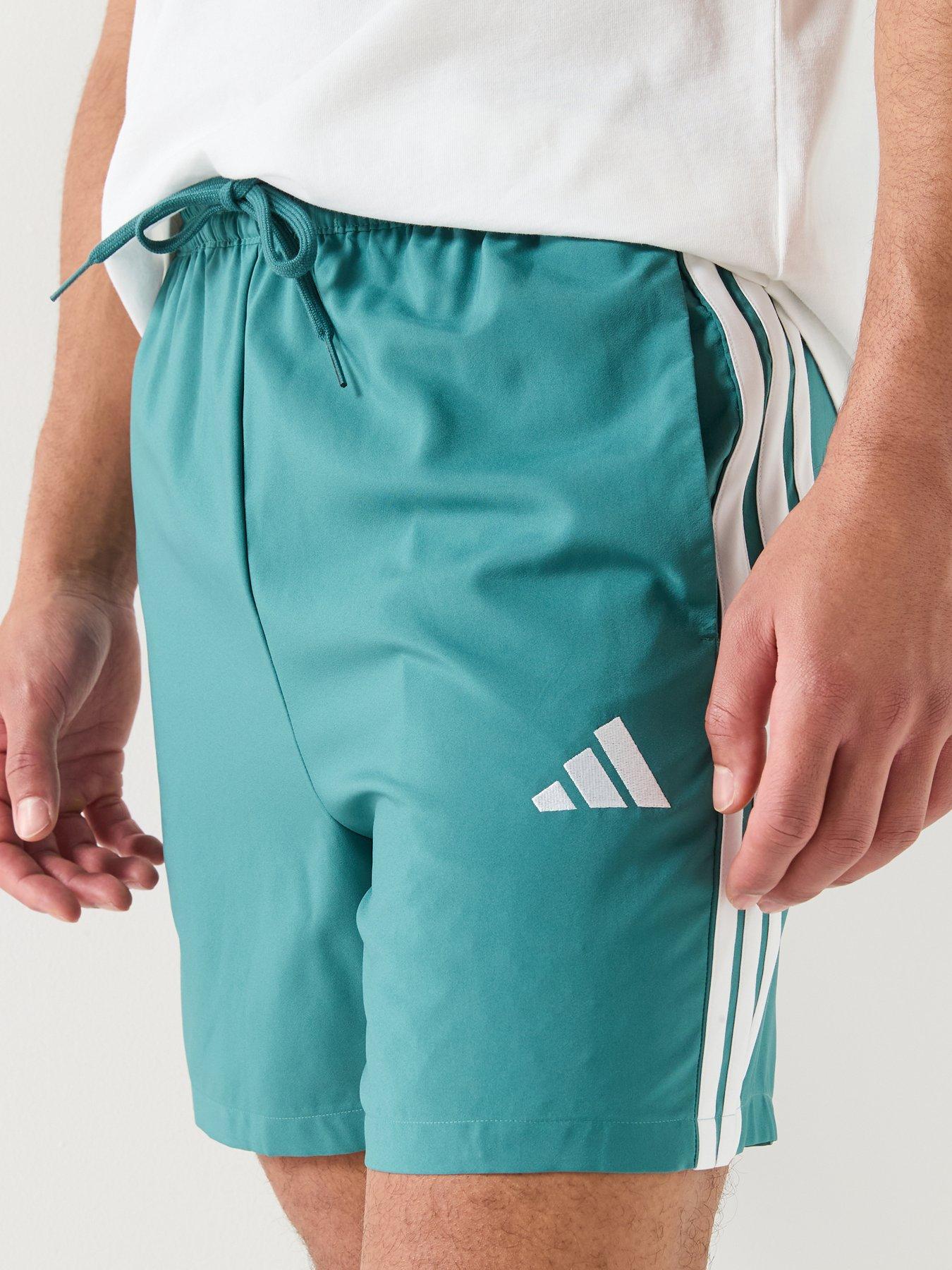 Image 4 of 4 of adidas Sportswear Men's Essentials Three Stripes Chelsea Shorts - Green