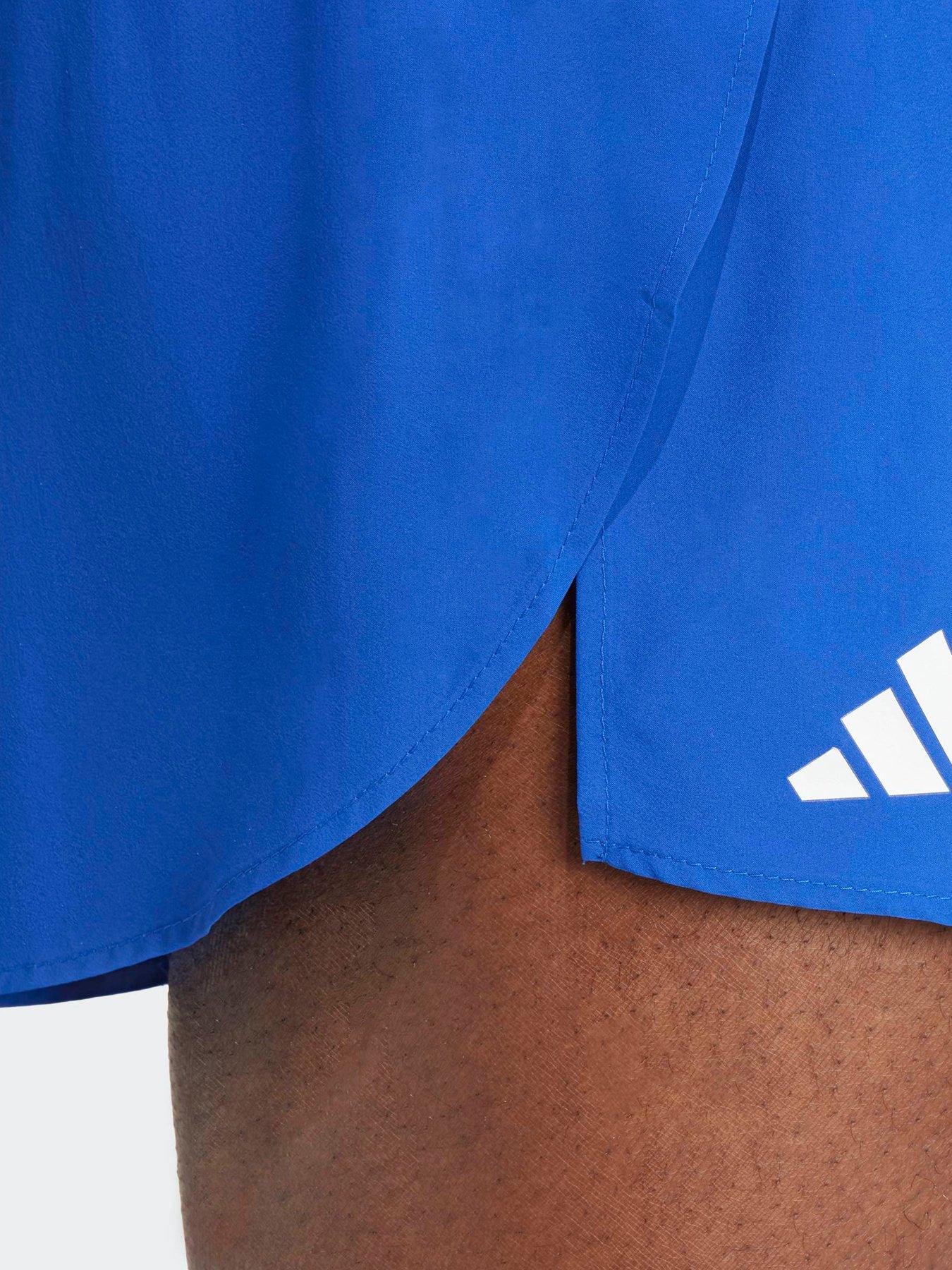 Image 4 of 4 of adidas Mens Running Adizero Essentials Split Shorts - Blue