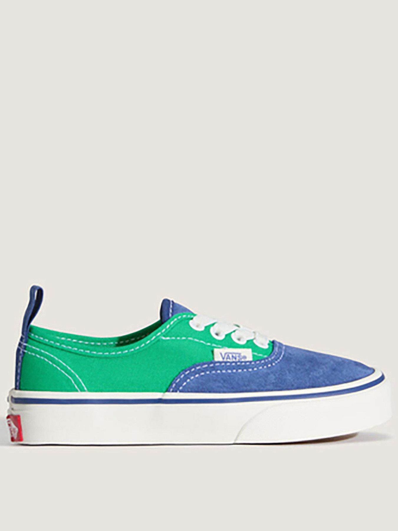 vans-kids-unisex-authentic-elastic-lace-trainer-greenblue