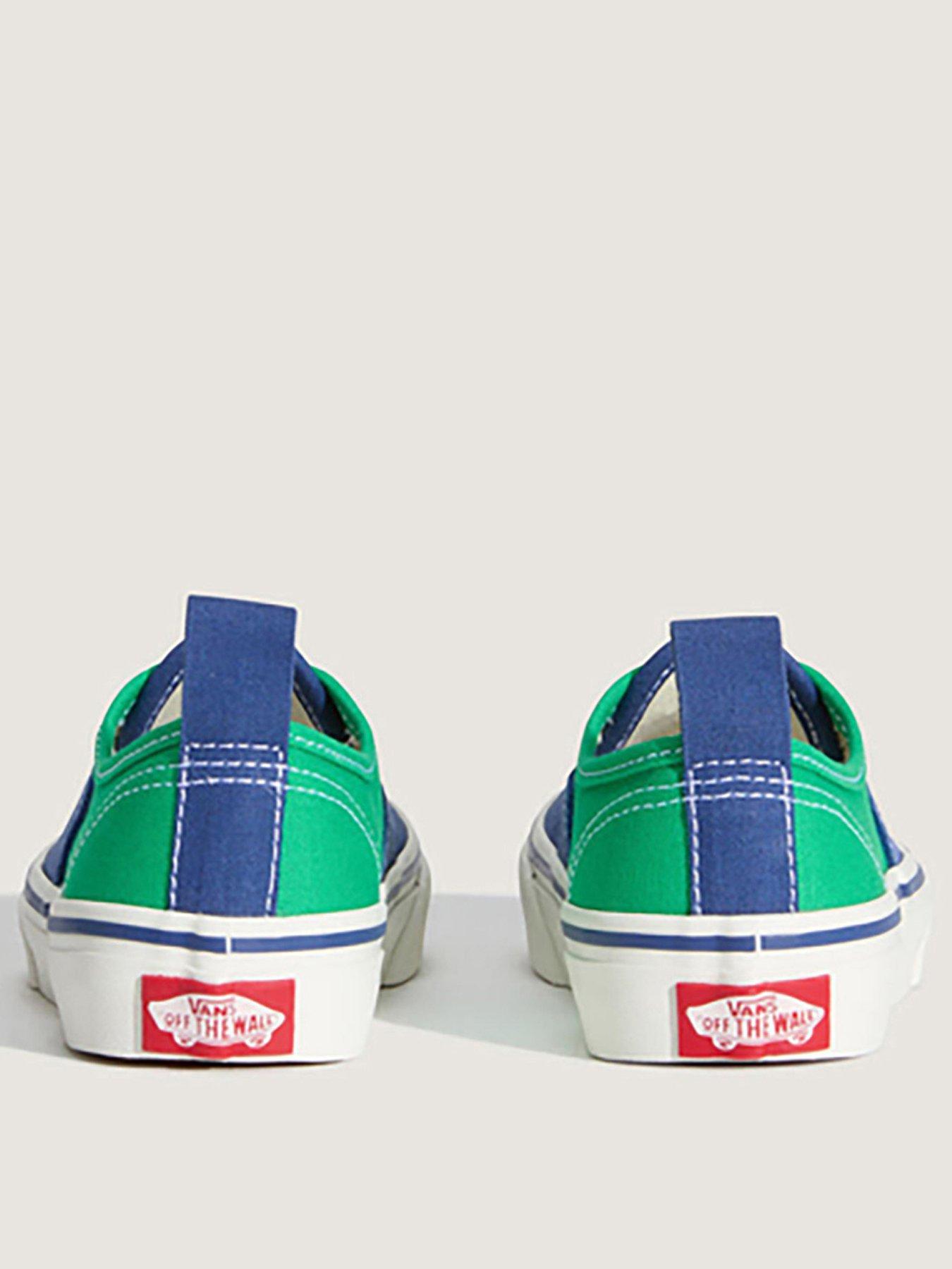 Image 3 of 5 of Vans Kids Unisex Authentic Elastic Lace Trainer - Green/Blue
