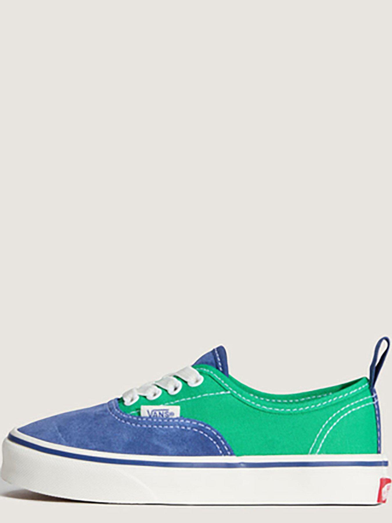 Image 5 of 5 of Vans Kids Unisex Authentic Elastic Lace Trainer - Green/Blue