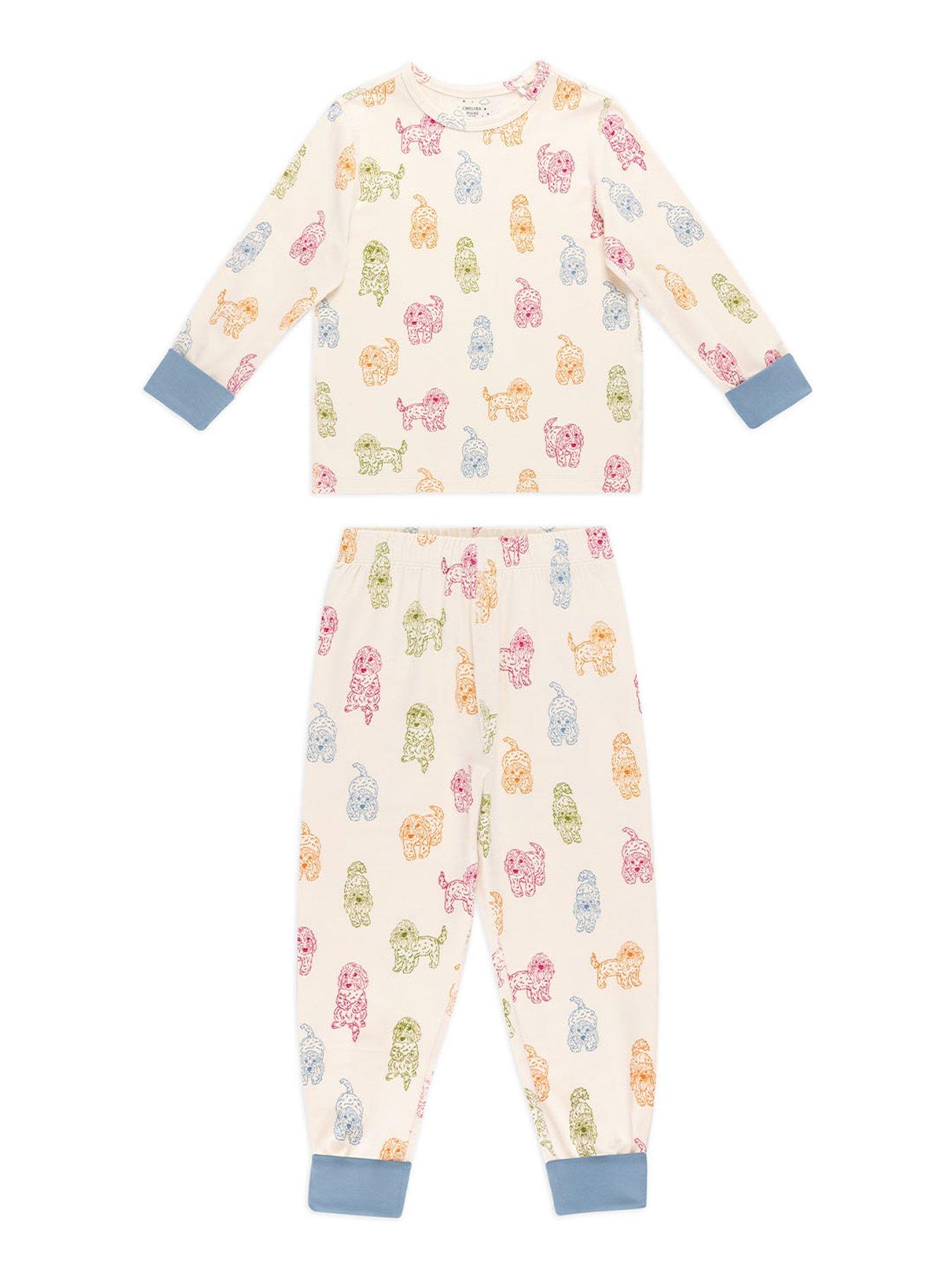 CHELSEA PEERS Kids Cockapoo Print Pyjamas - White