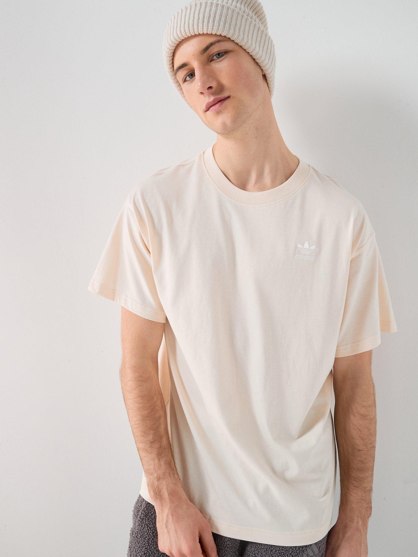 adidas Originals Men's Trefoil Essentials Oversized T-Shirt - White