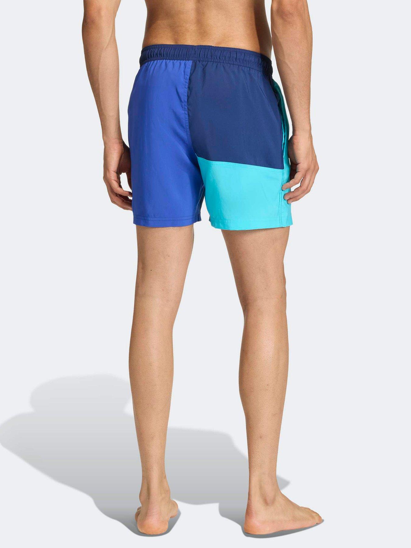 Image 2 of 6 of adidas Mens Swim Colourblock 5 Inch Short - Blue
