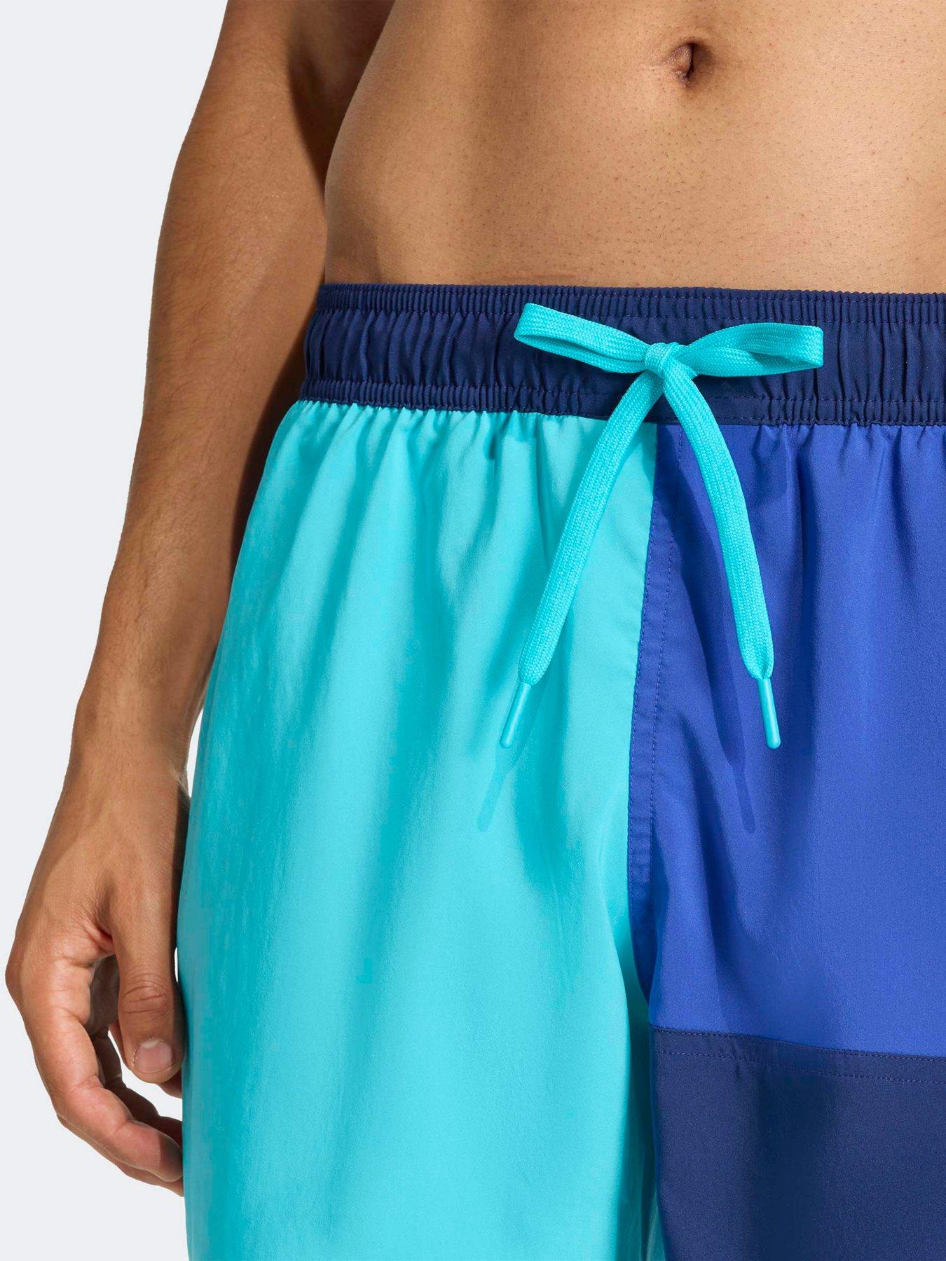 Image 5 of 6 of adidas Mens Swim Colourblock 5 Inch Short - Blue