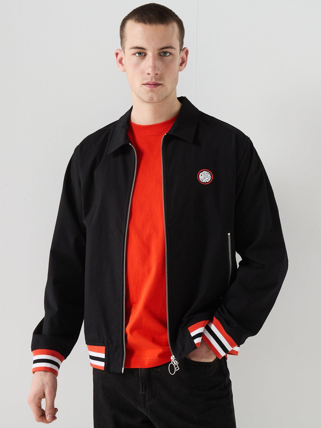 Pretty Green Pretty Green Stratosphere Zip Bomber Jacket - Black