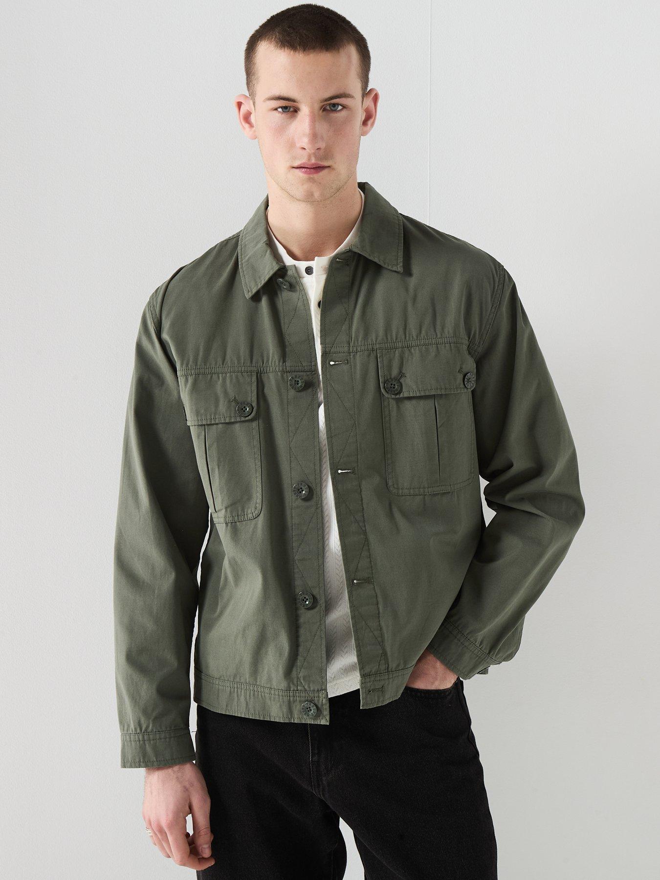 Pretty Green Pretty Green Bostall Overshirt - Dark Green