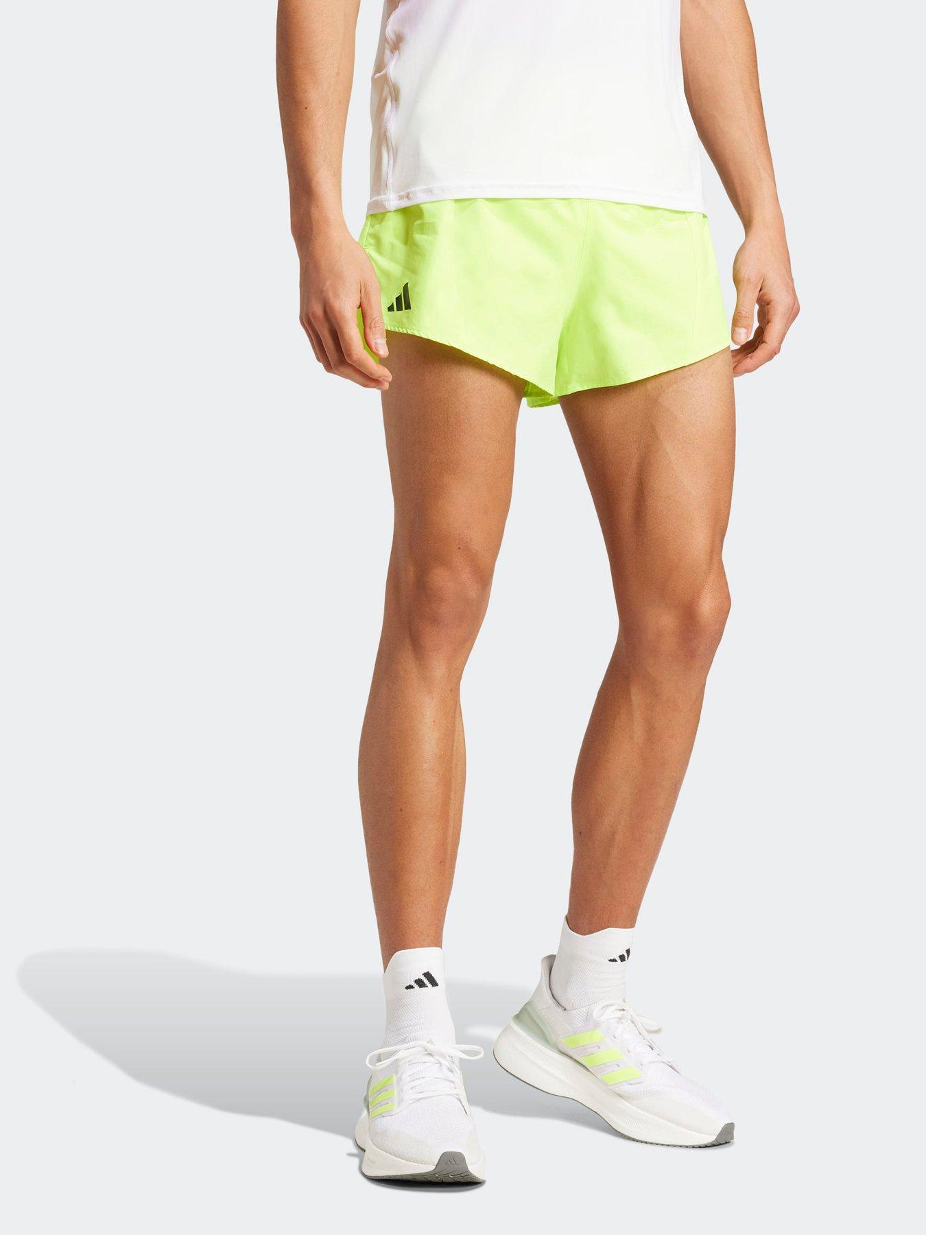 adidas Mens Running Adizero Essential Shorts - Bright Green