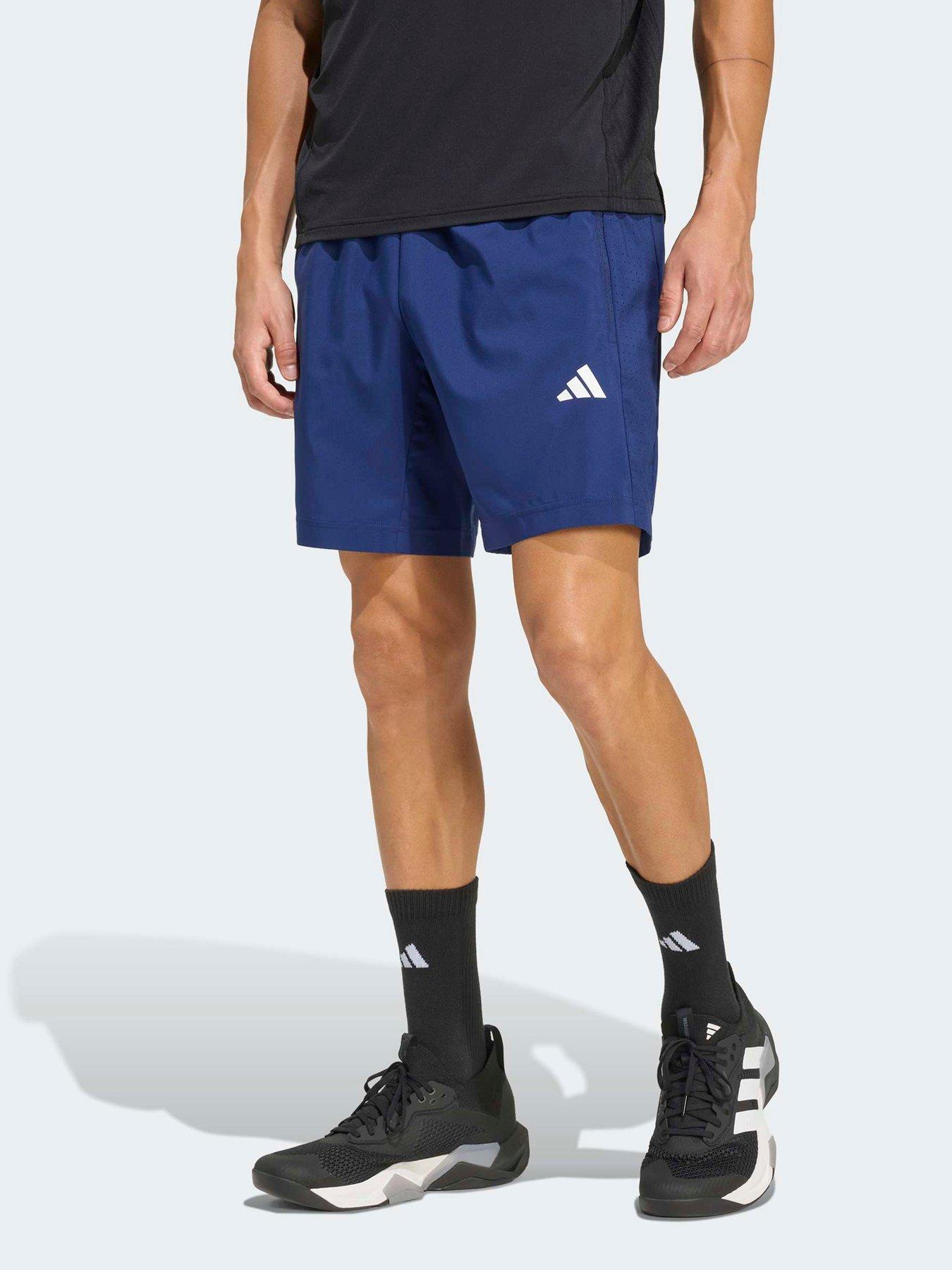 adidas-mens-training-workout-essentials-woven-shorts-bluefront