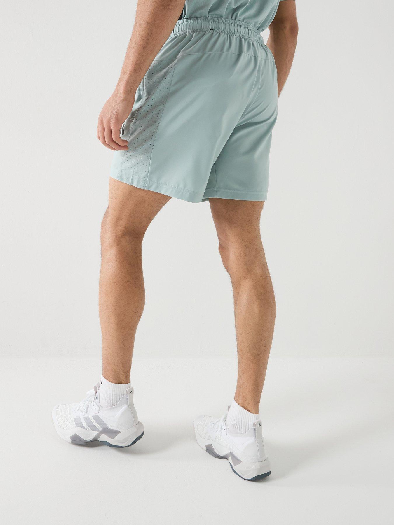 Image 2 of 6 of adidas Mens Training Workout Essentials Woven Shorts - Green
