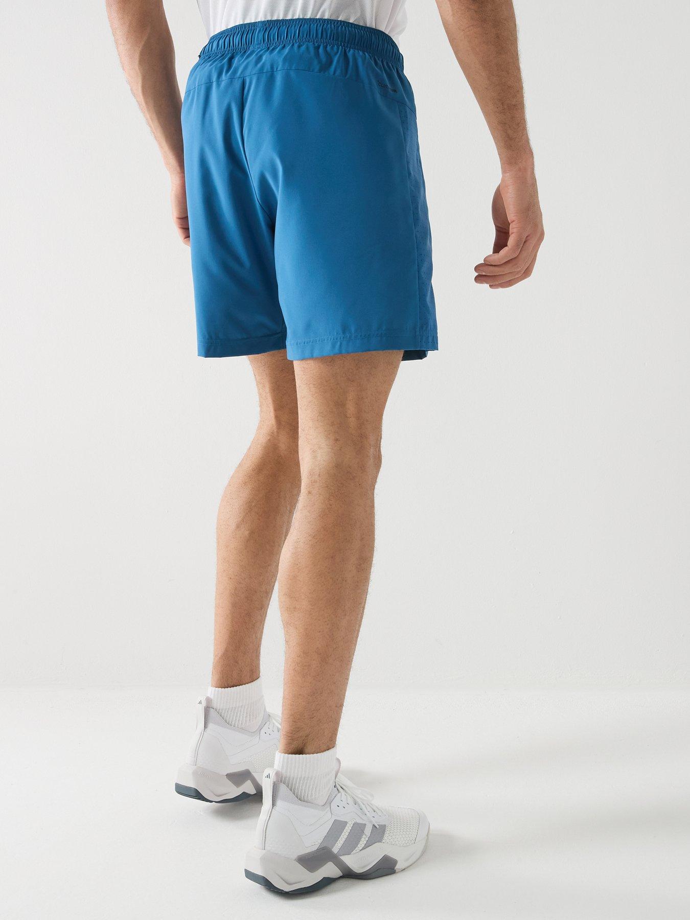 Image 2 of 6 of adidas Mens Training Workout Essentials Woven Shorts - Blue