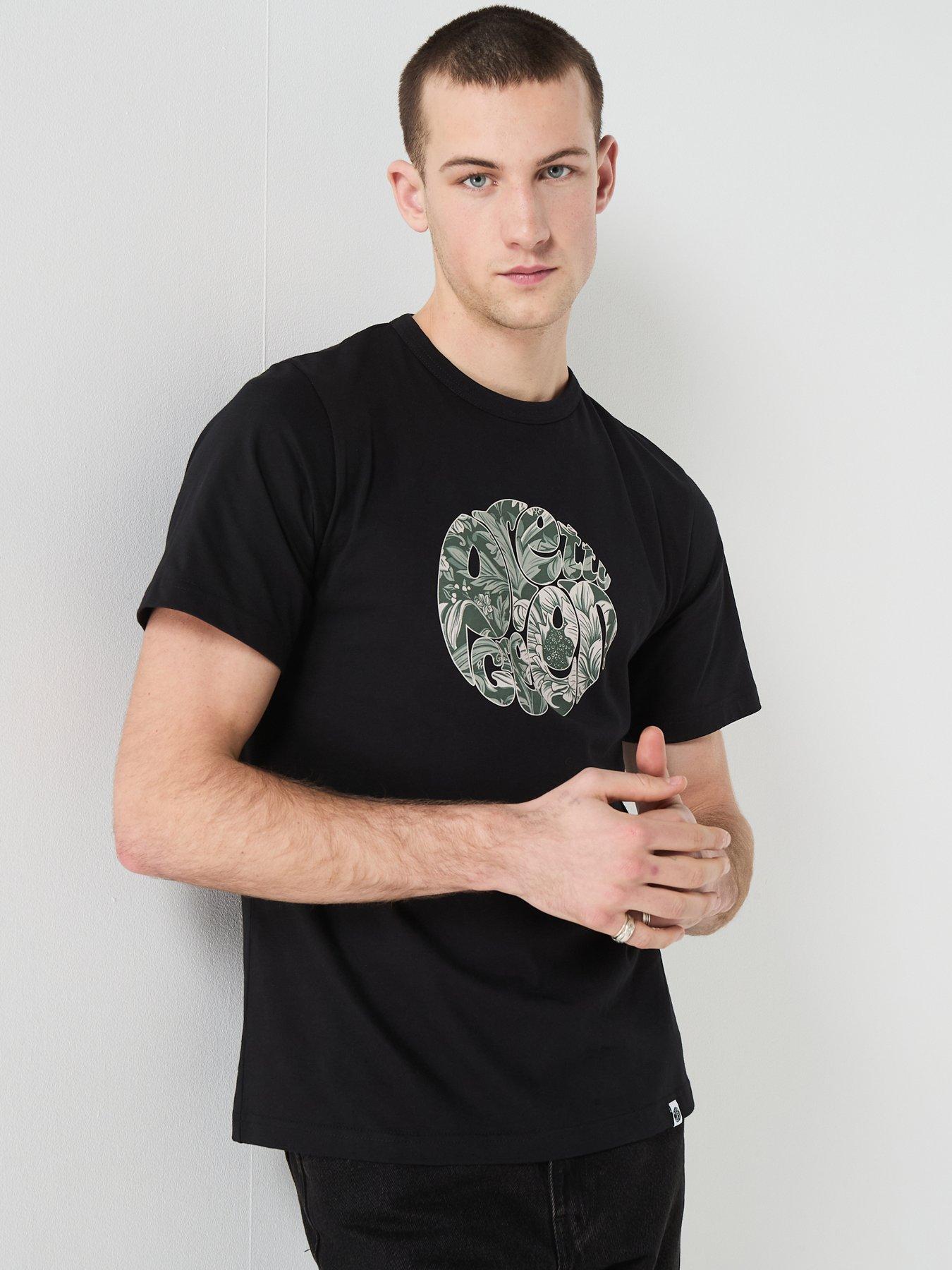 Pretty Green Pretty Green Bostal Graphic T-shirt - Black
