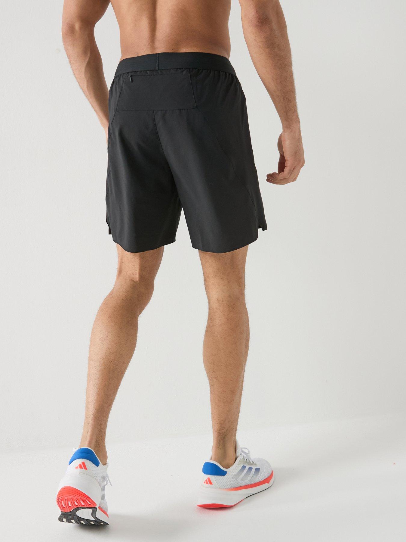 Image 2 of 7 of adidas Mens Running Adi365 Essentials 7 Inch Shorts - Black