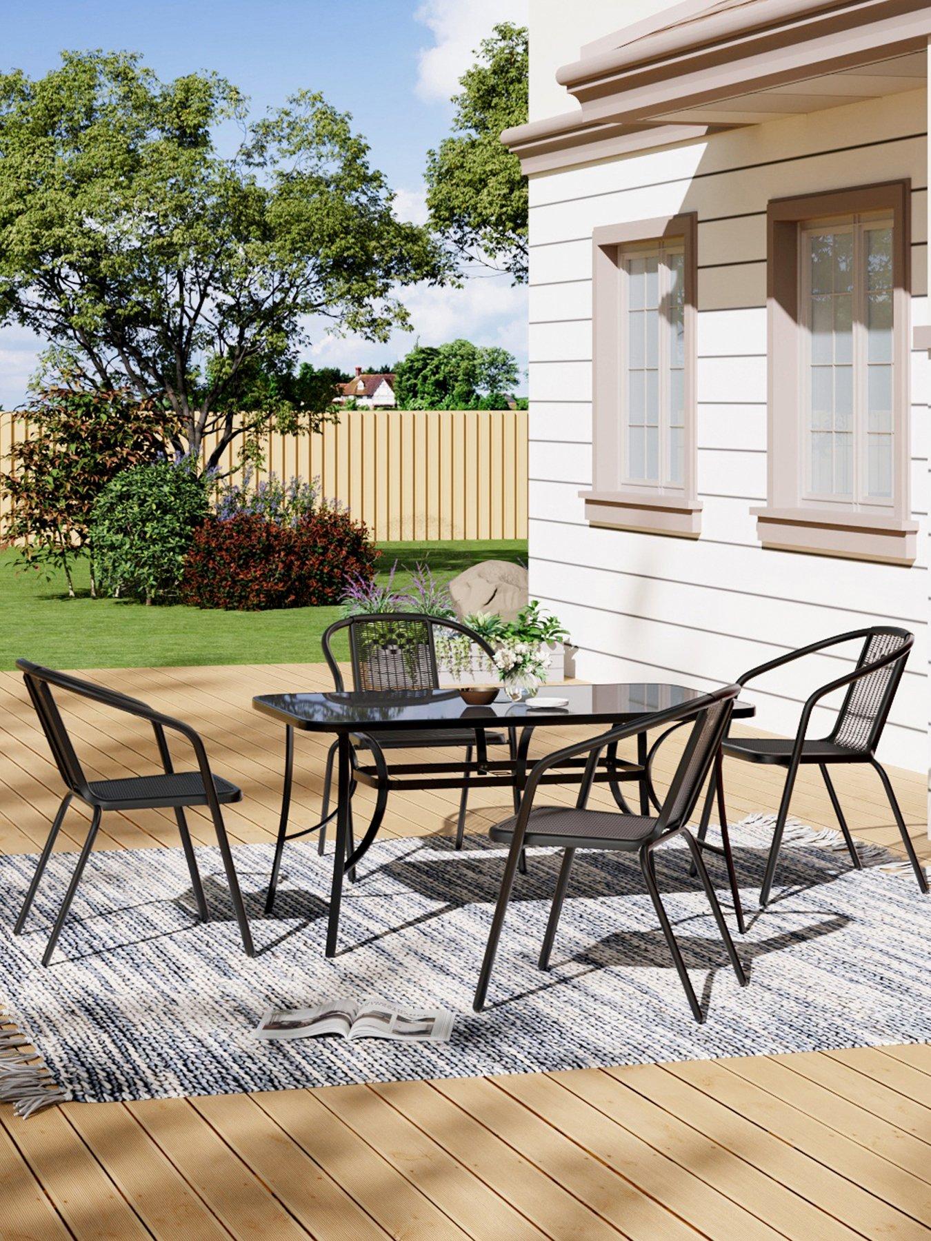 living-and-home-outdoor-trempered-glass-coffee-table-with-4-stackable-chairsoutfit