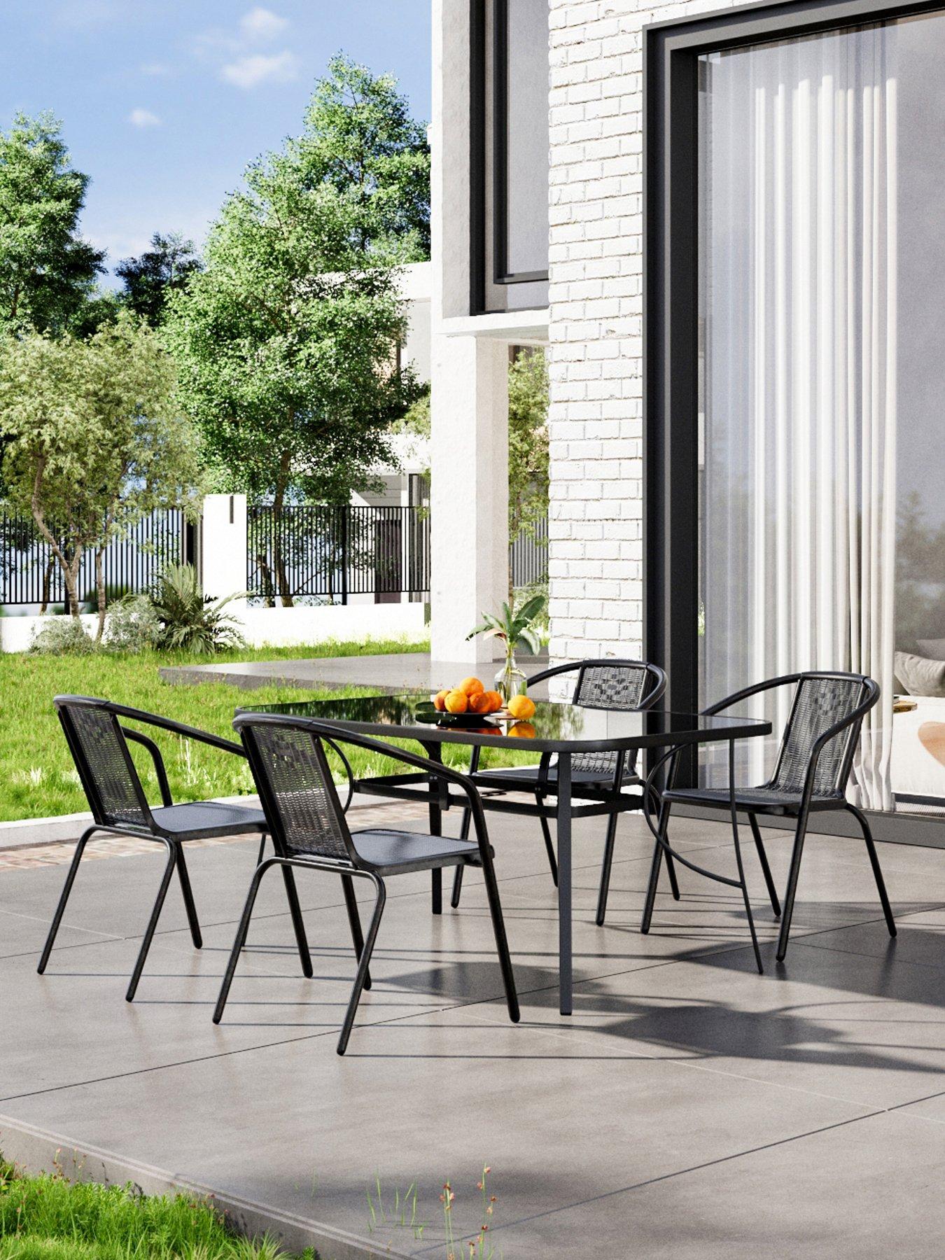 living-and-home-outdoor-trempered-glass-coffee-table-with-4-stackable-chairsdetail
