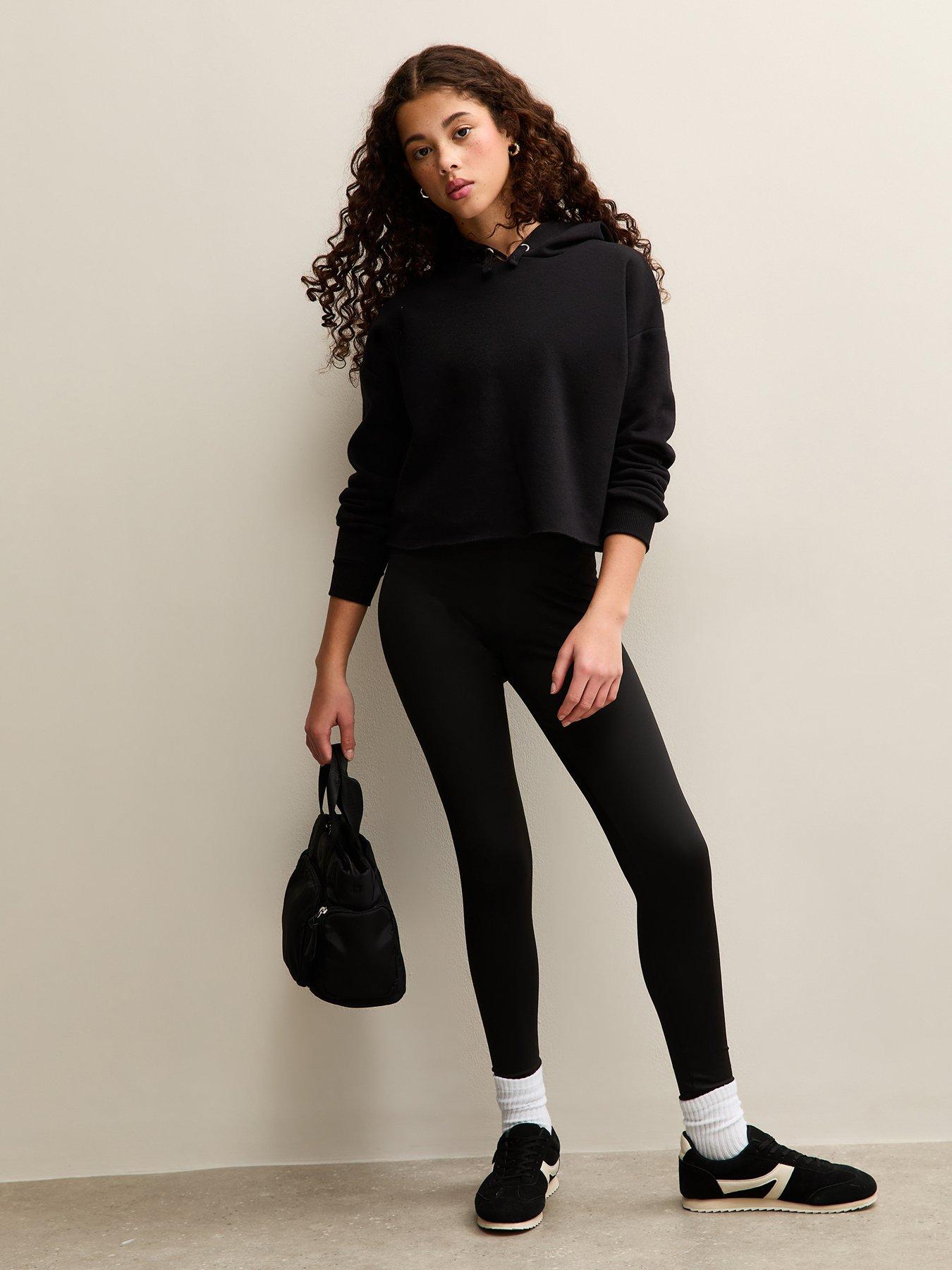 Image 3 of 5 of New Look 915 Girls Waistband Leggings - Black