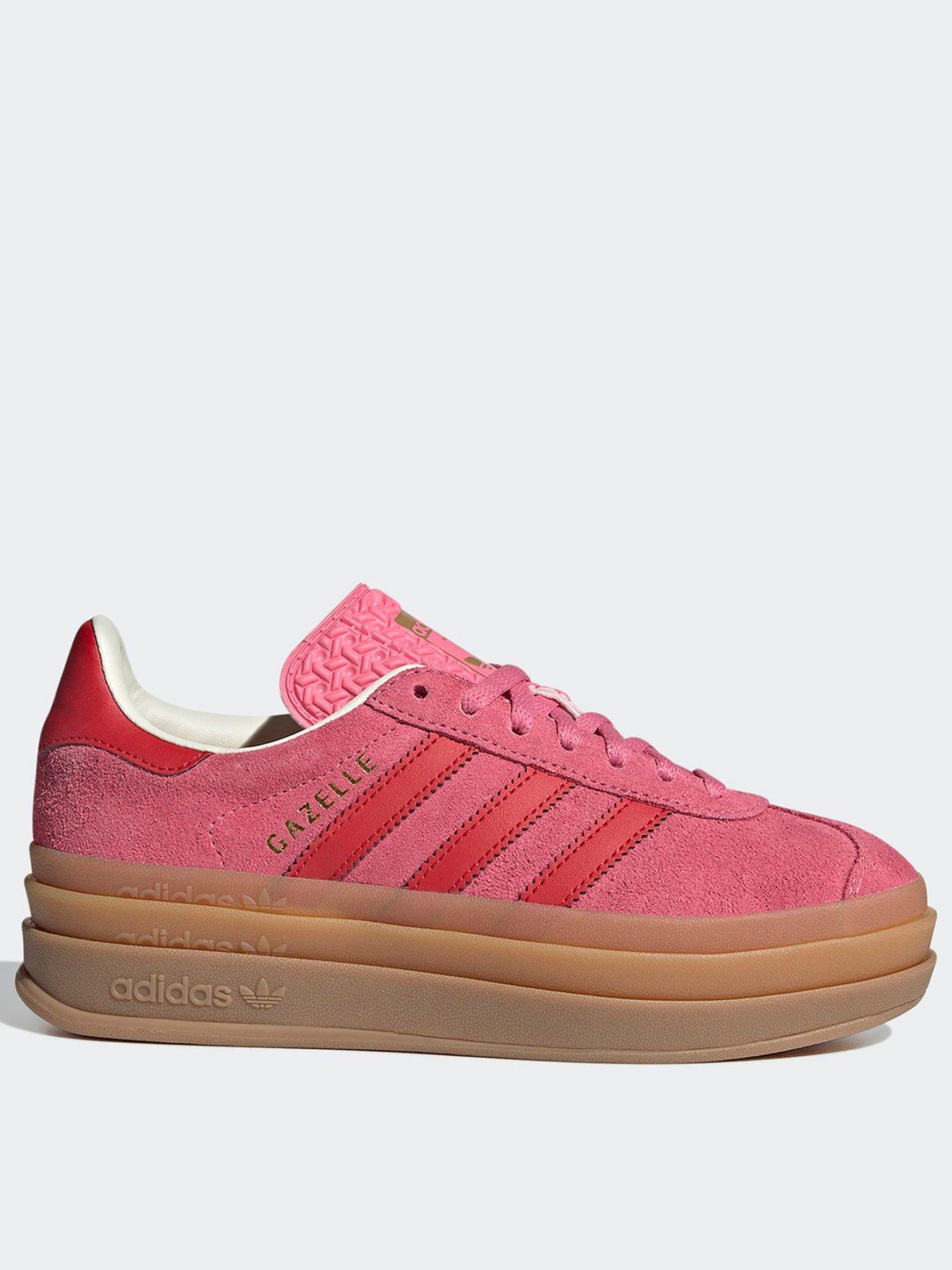 Image 1 of 7 of adidas Originals Junior Gazelle Bold Trainers - Pink