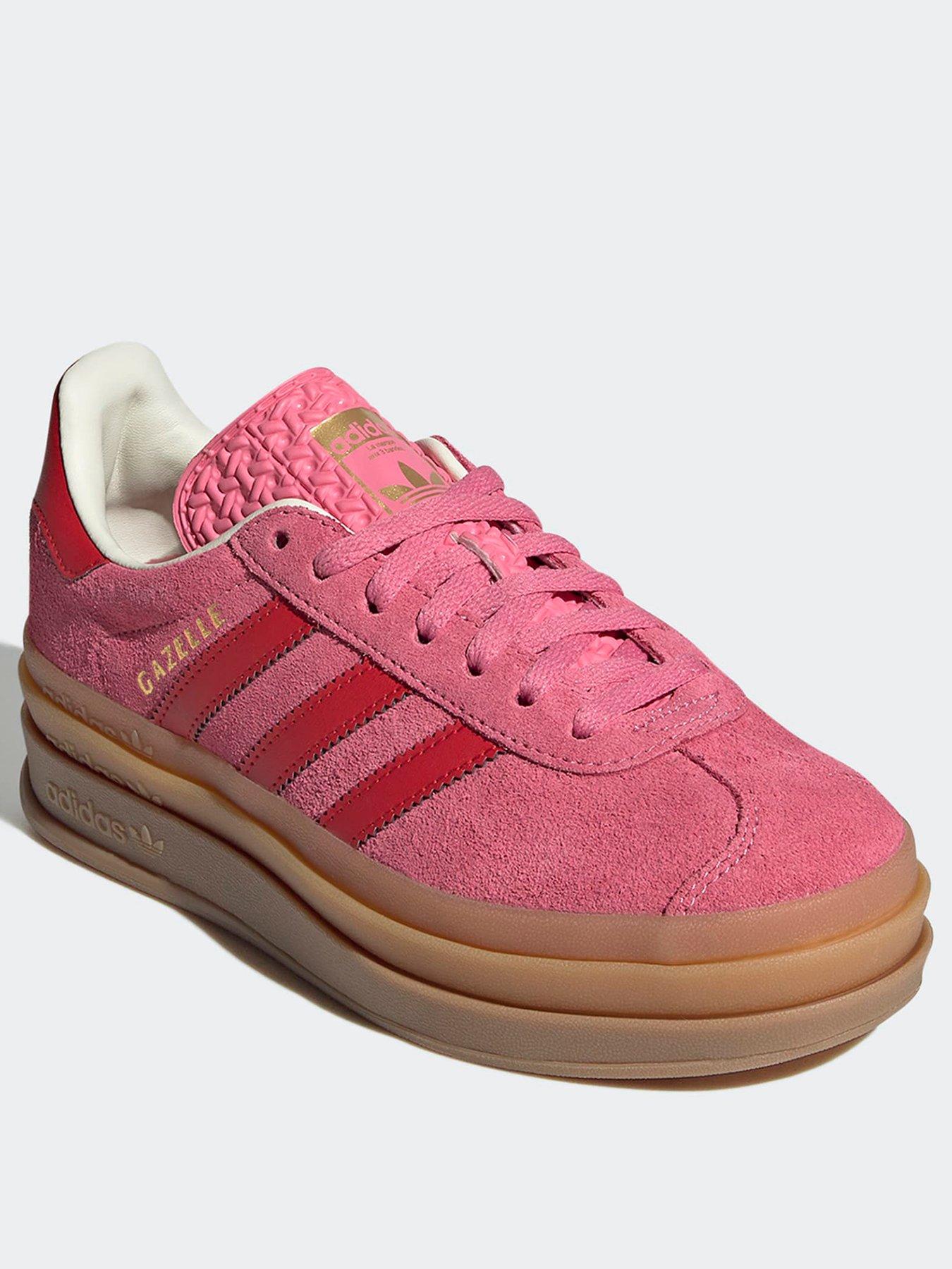 Image 2 of 7 of adidas Originals Junior Gazelle Bold Trainers - Pink