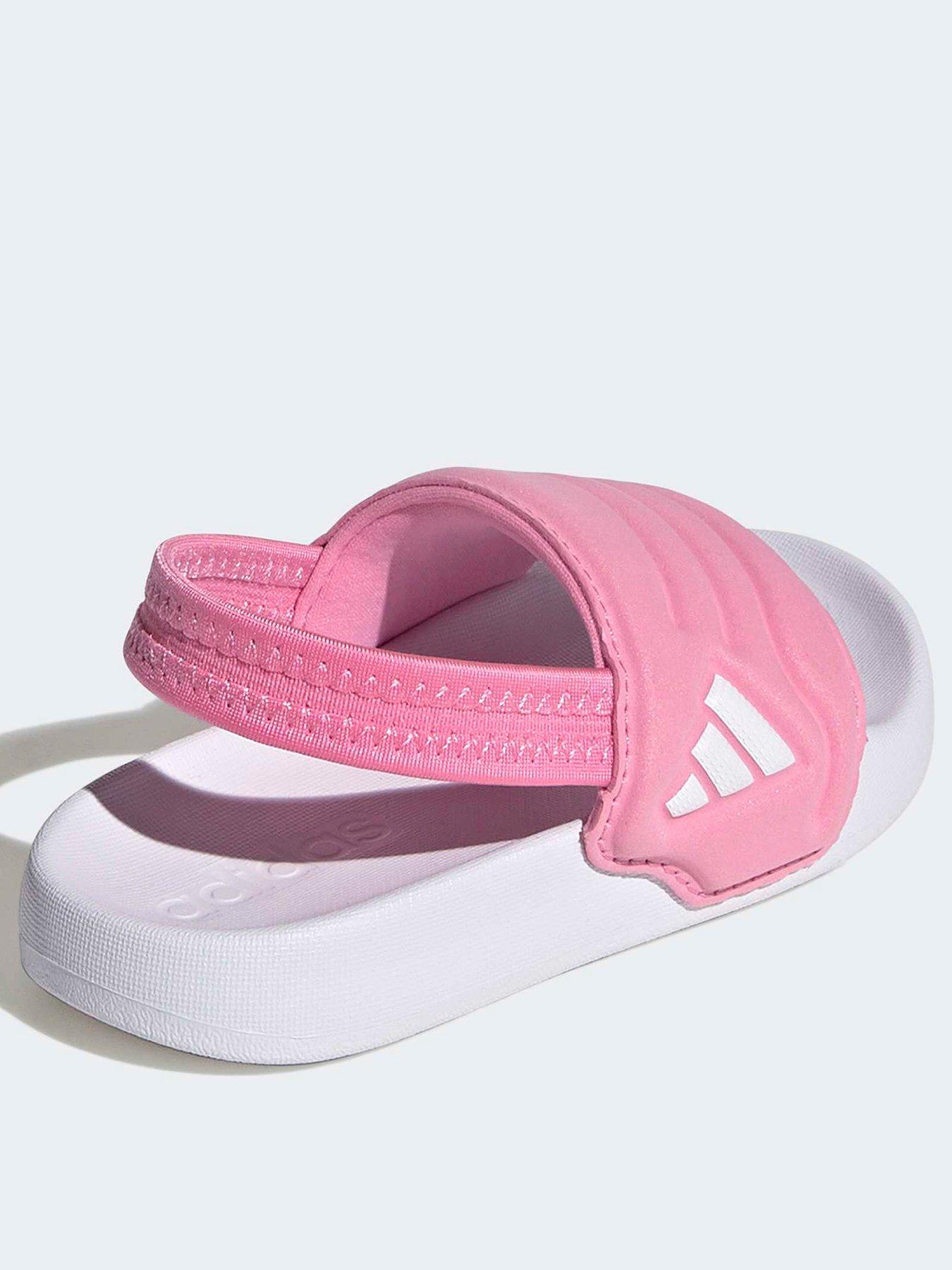 Image 3 of 7 of adidas Sportswear Infant Girls Adilette Estrap 2.0 Sandals - Pink