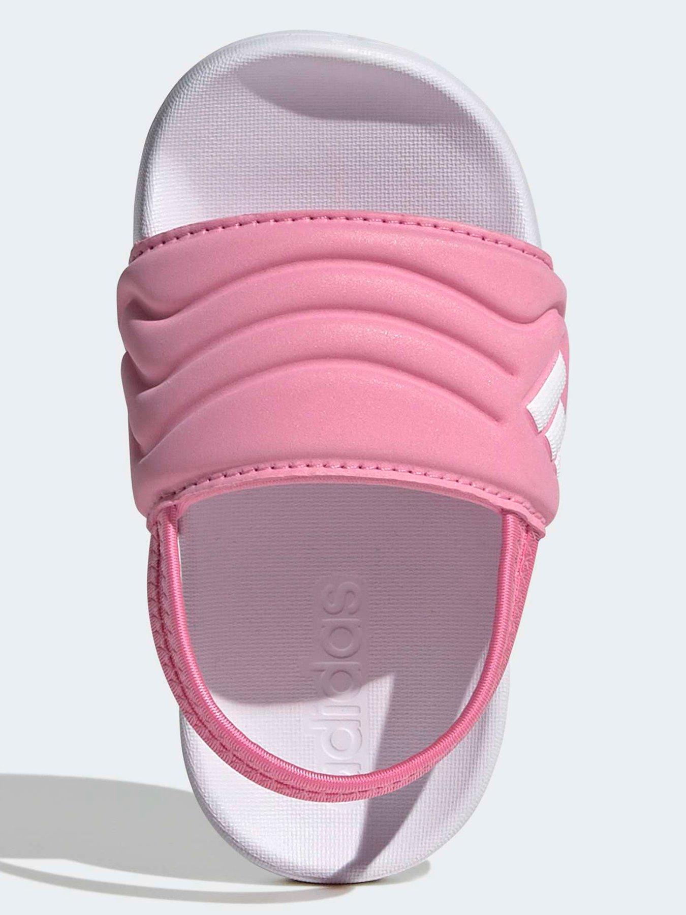 Image 4 of 7 of adidas Sportswear Infant Girls Adilette Estrap 2.0 Sandals - Pink