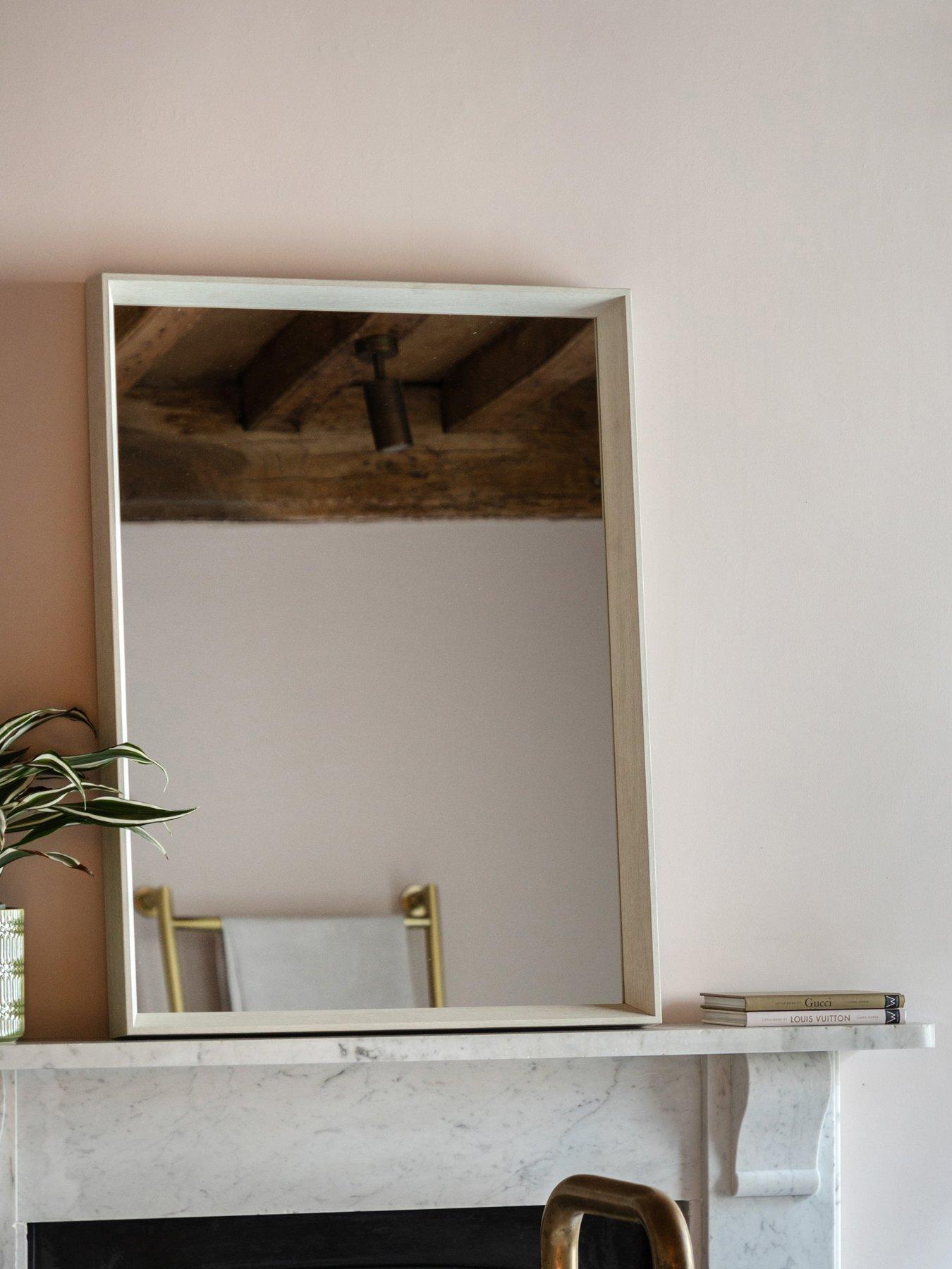 Image 1 of 4 of Gallery Direct Ashbury Rectangle Mirror White 800x60x600mm