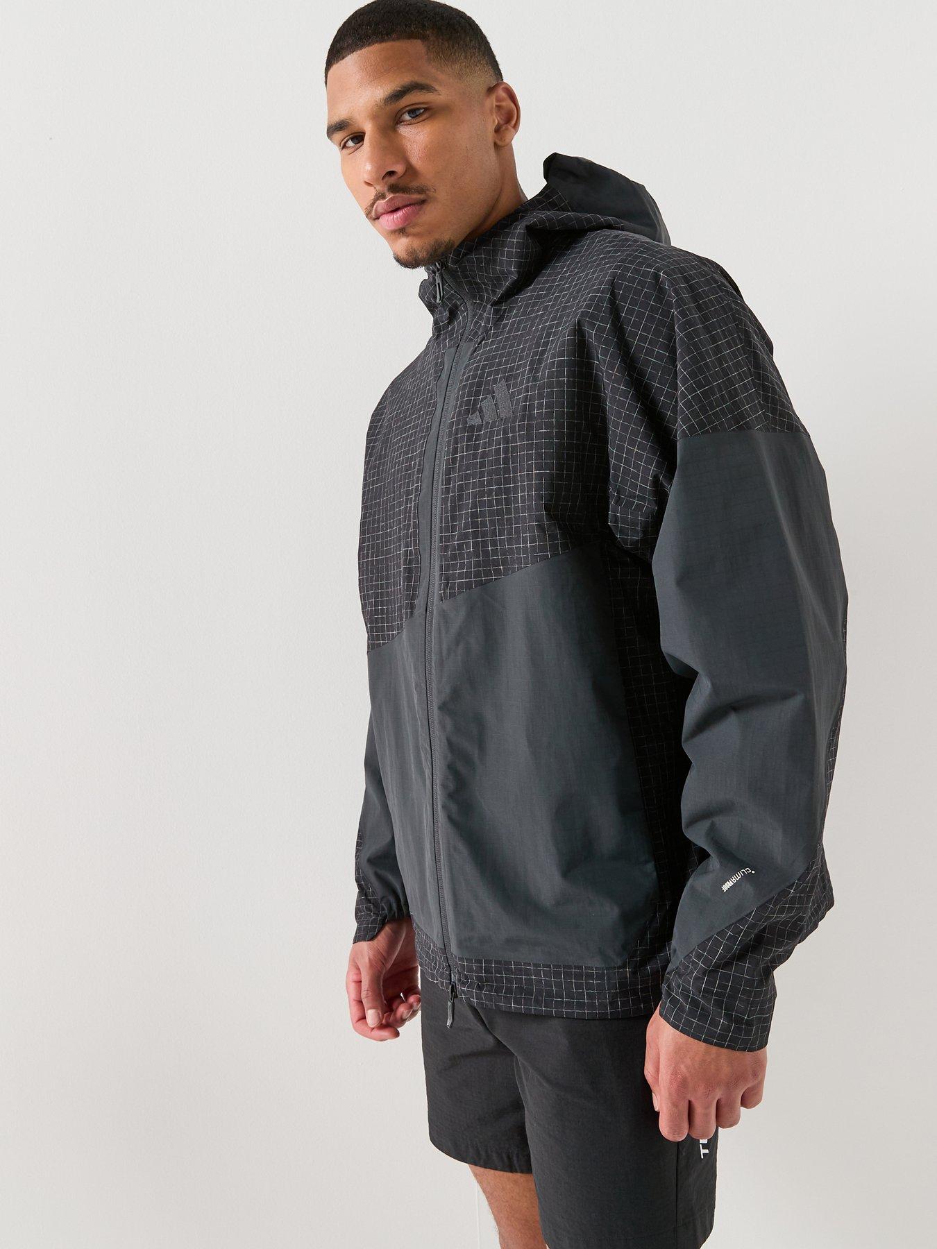 Image 1 of 6 of adidas Terrex Mens Xpl 2 Layer Rain Jacket - Black