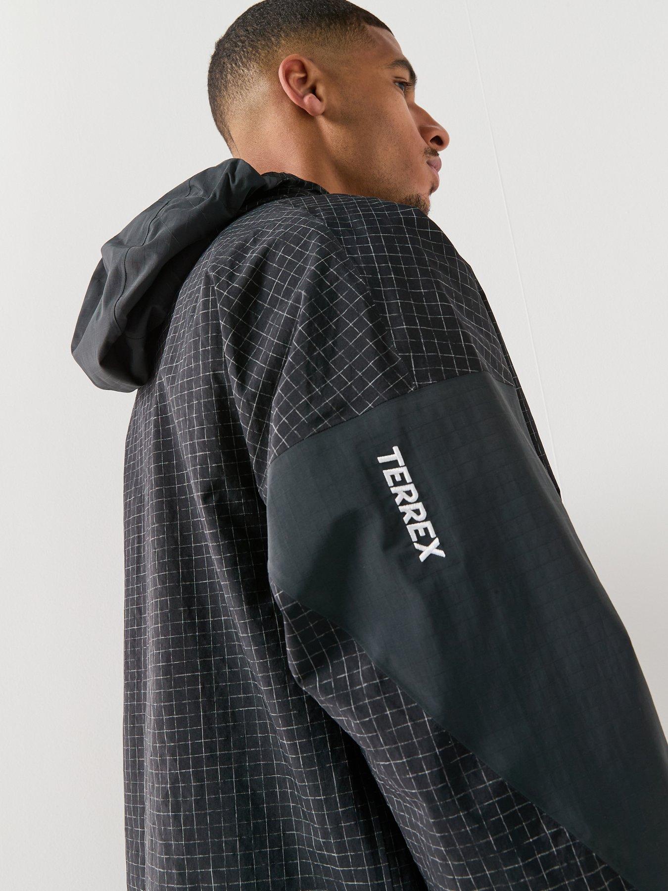 Image 4 of 6 of adidas Terrex Mens Xpl 2 Layer Rain Jacket - Black