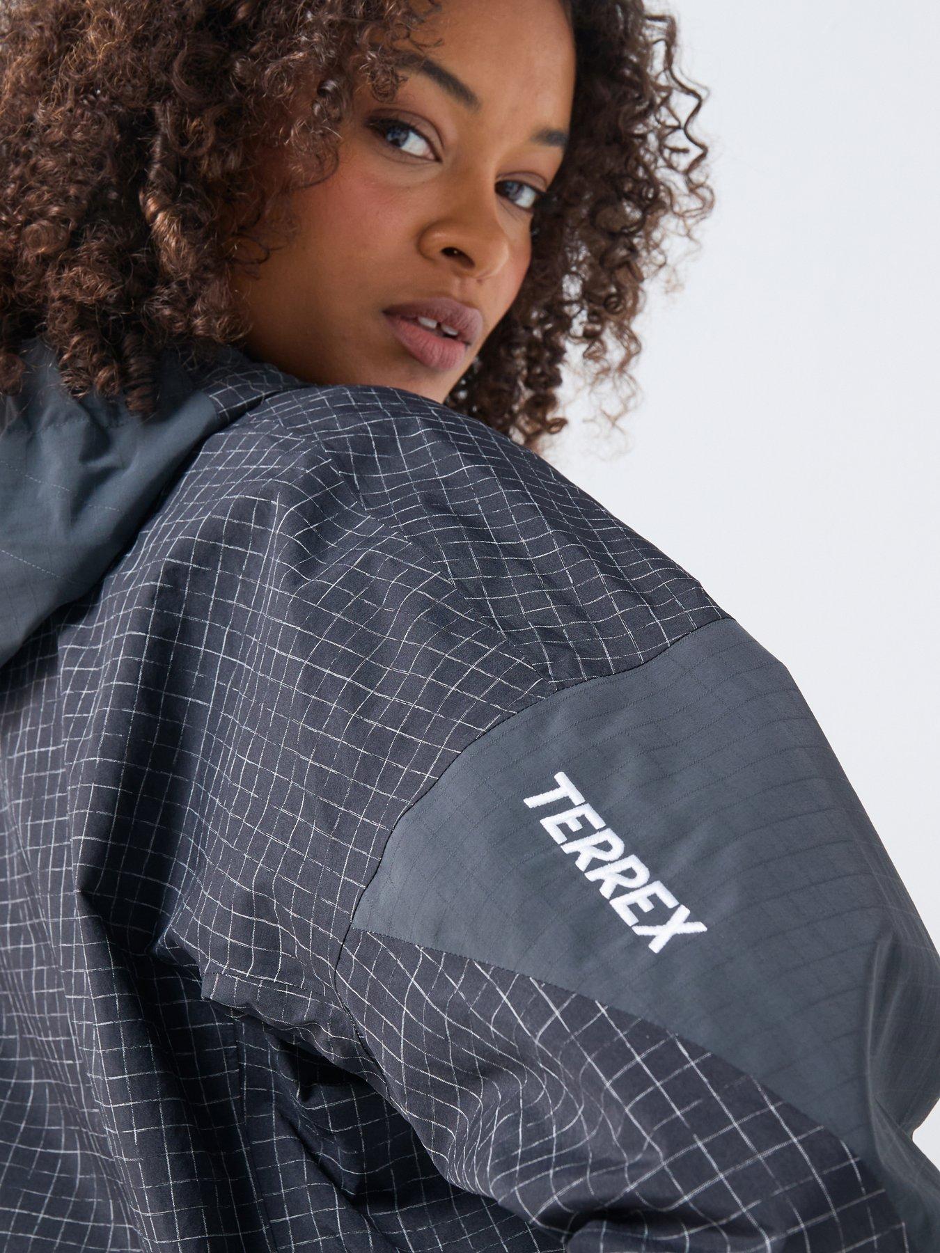 Image 4 of 6 of adidas Terrex Womens Xpl 2l Rain Jacket - Black